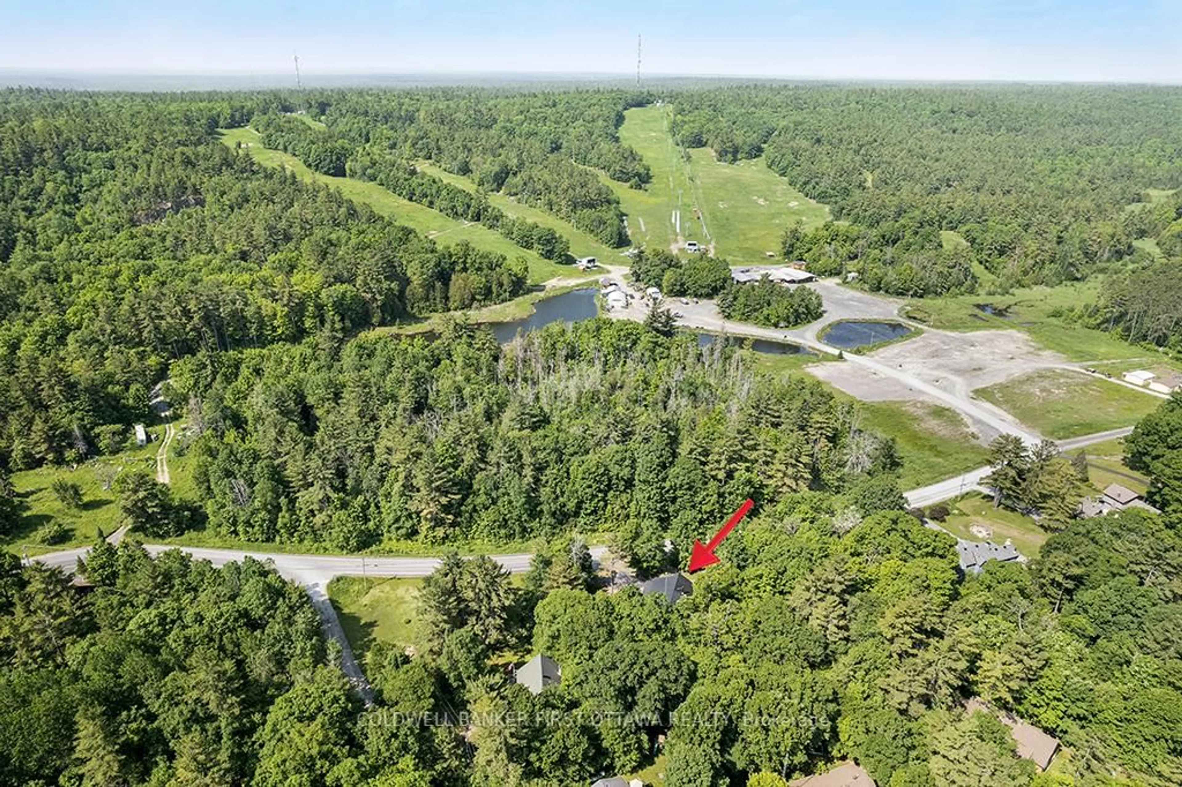 A pic from outside/outdoor area/front of a property/back of a property/a pic from drone, forest/trees view for 540 Ski Hill Rd, Pakenham Ontario K0A 2X0