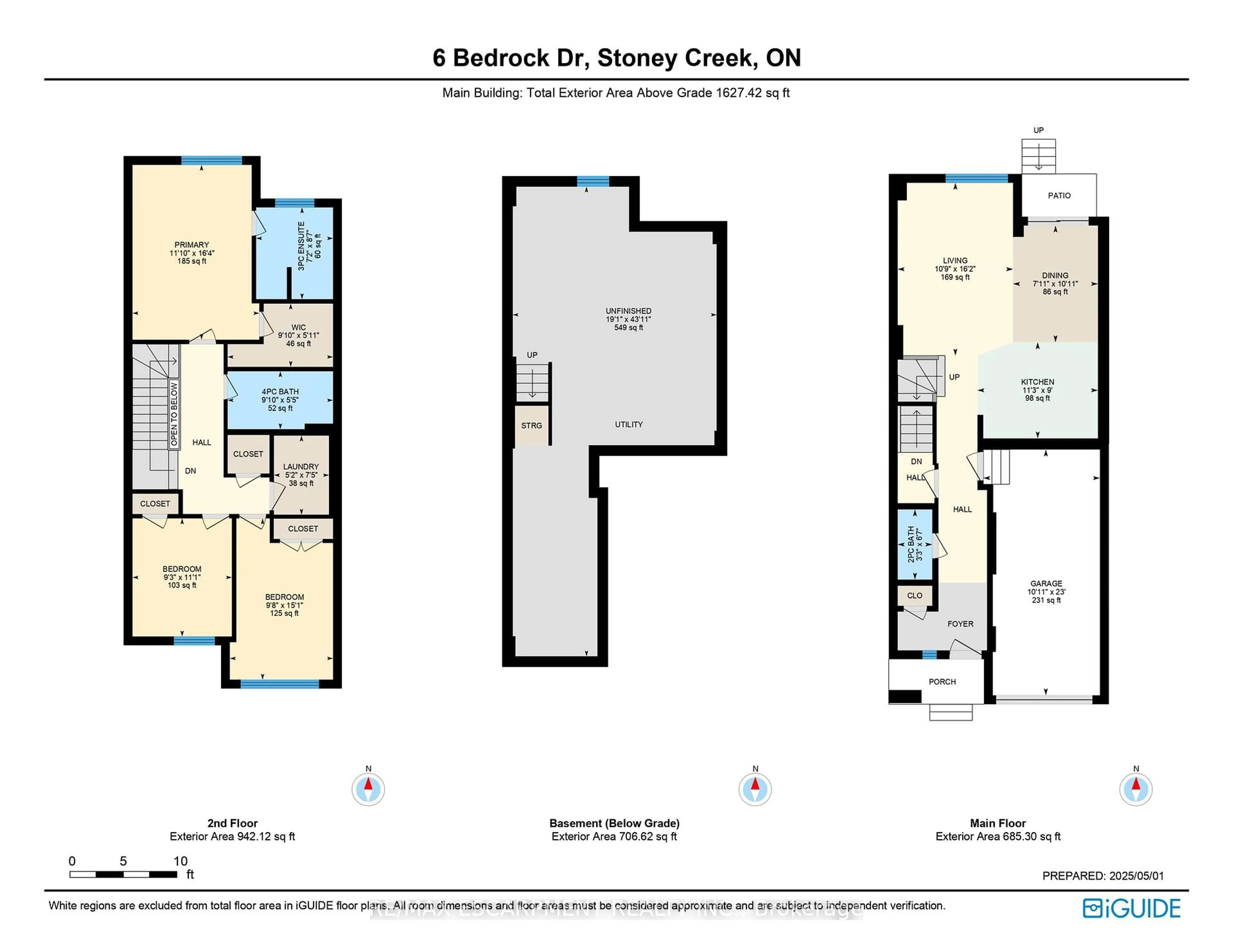 Floor plan for 36 Grosvenor Ave, Hamilton Ontario L8M 3K9