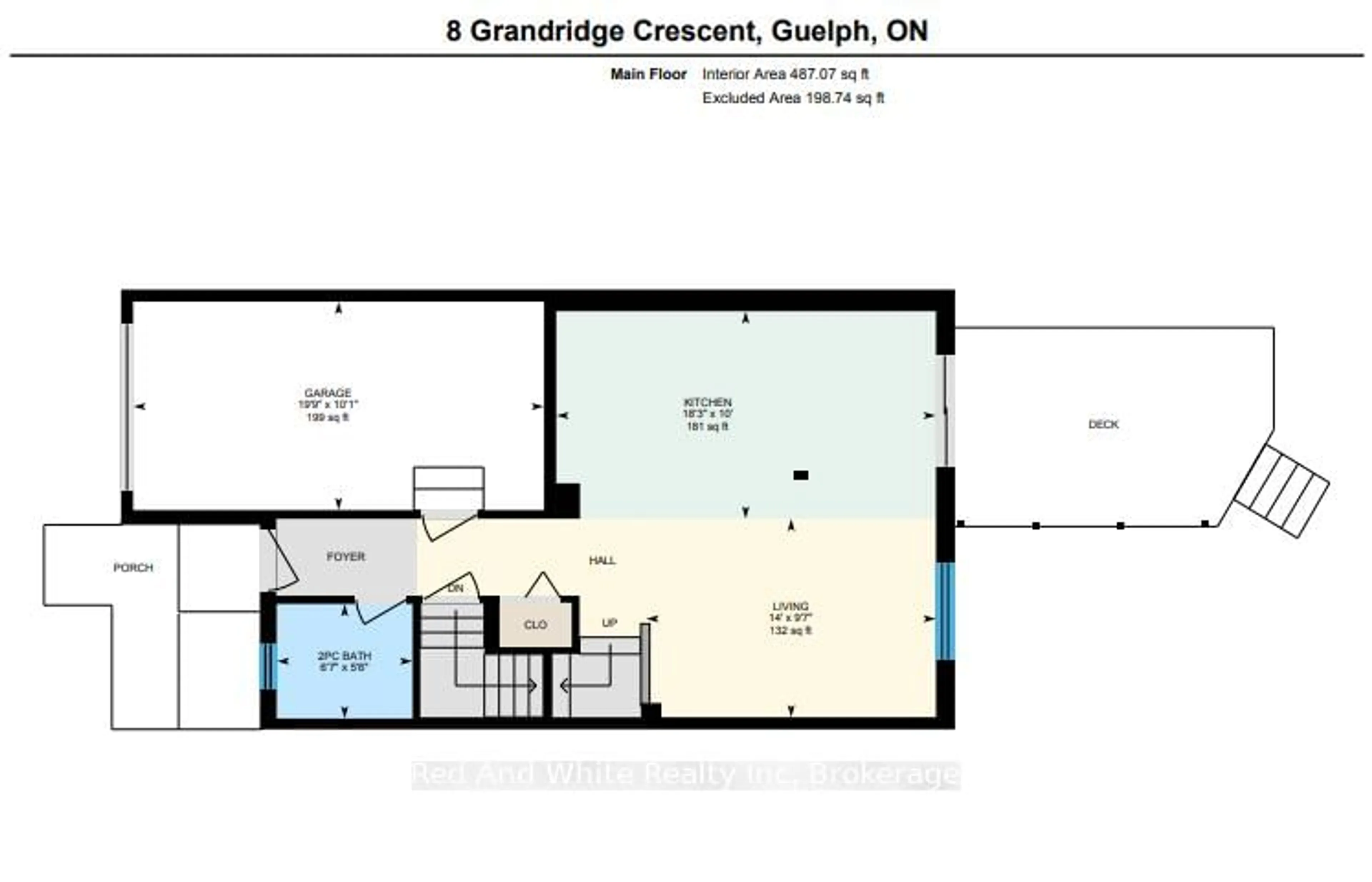 Floor plan for 8 Grandridge Cres, Guelph Ontario N1H 8G1