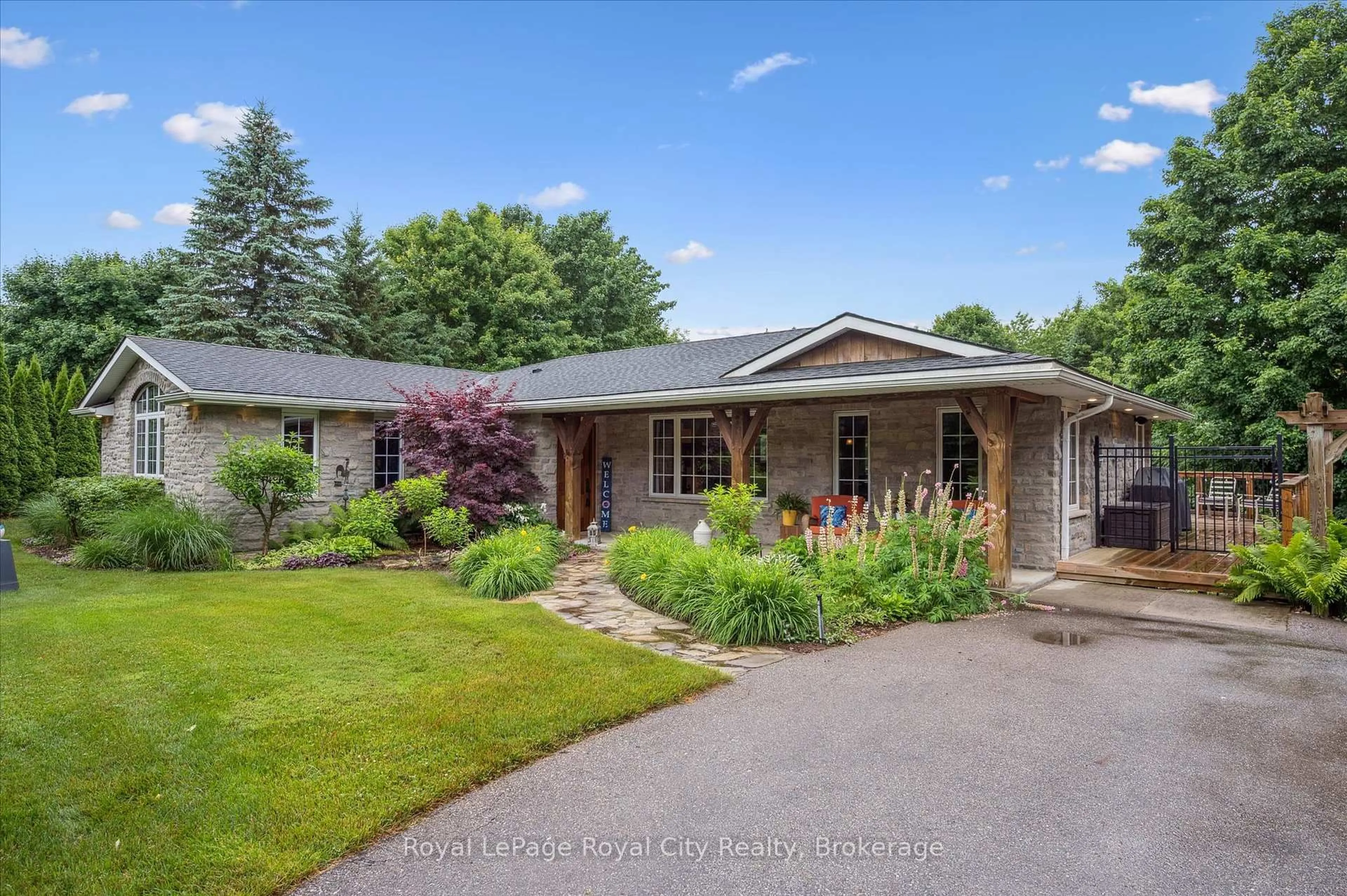 A pic from outside/outdoor area/front of a property/back of a property/a pic from drone, street for 7242 Sideroad 4, Centre Wellington Ontario N0B 1B0