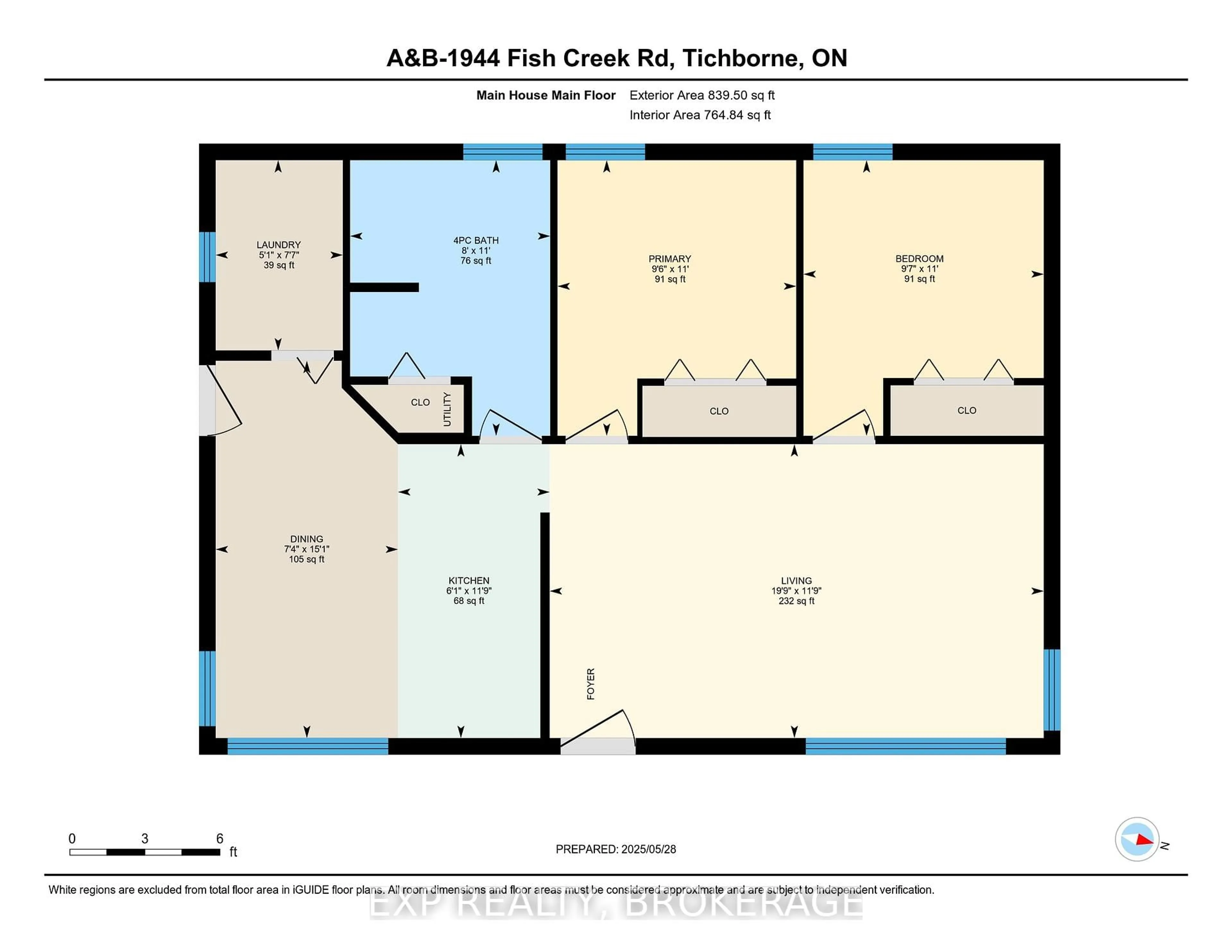 Floor plan for 1944A-1944B FISH CREEK Rd, Tichborne Ontario K0H 2V0