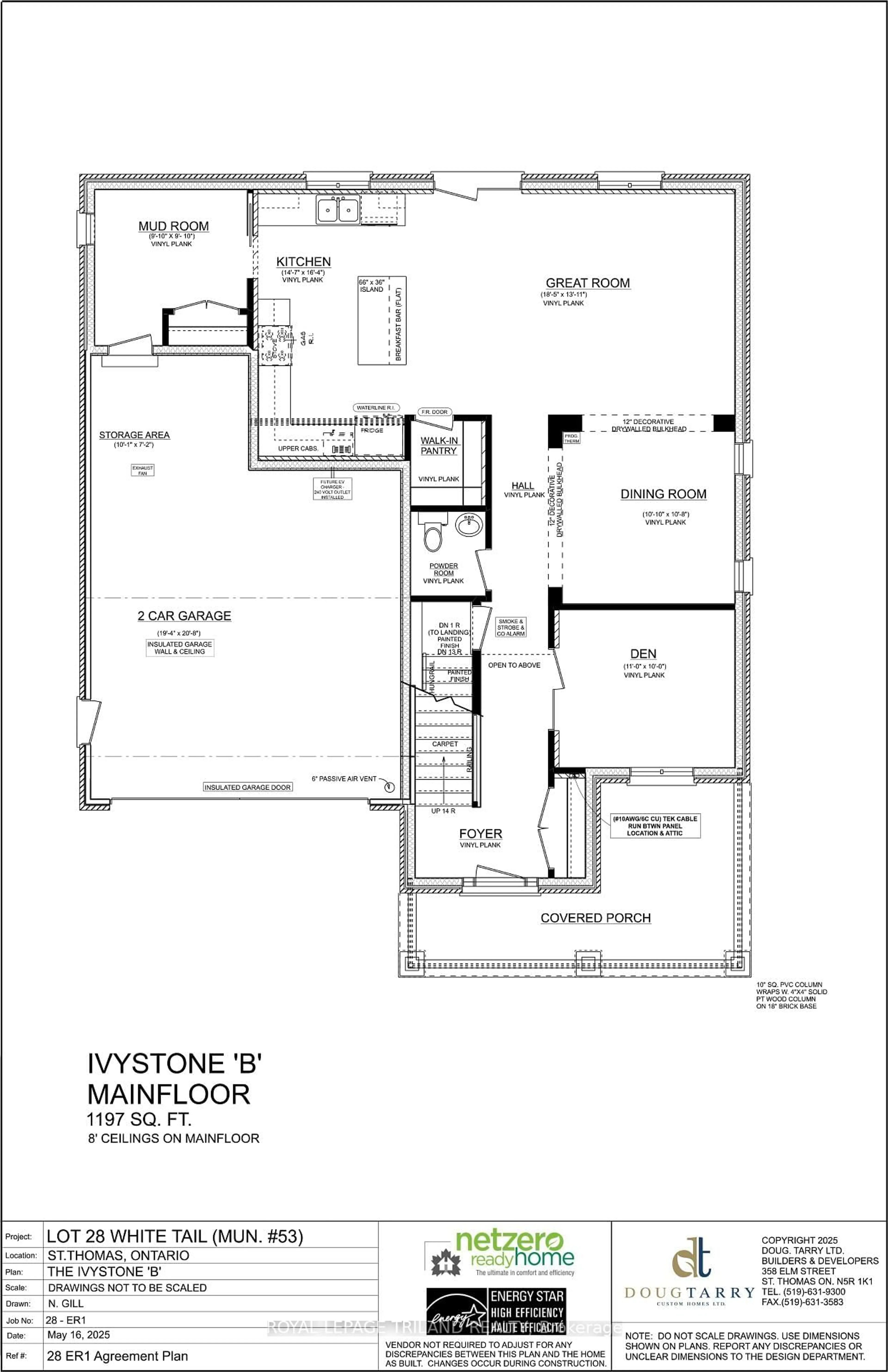 Floor plan for 53 WHITE TAIL Path, Central Elgin Ontario N5R 0M8