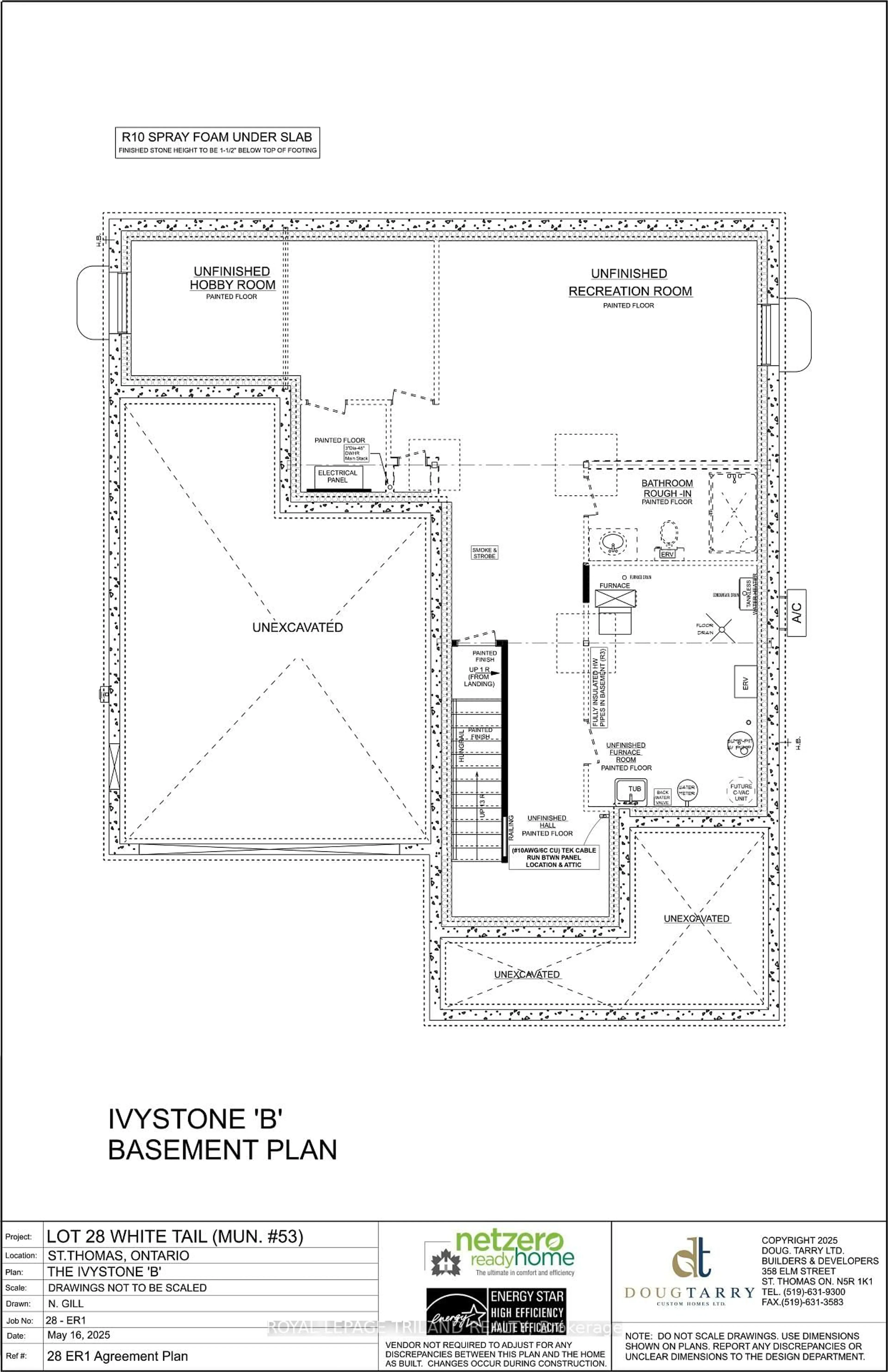 Floor plan for 53 WHITE TAIL Path, Central Elgin Ontario N5R 0M8