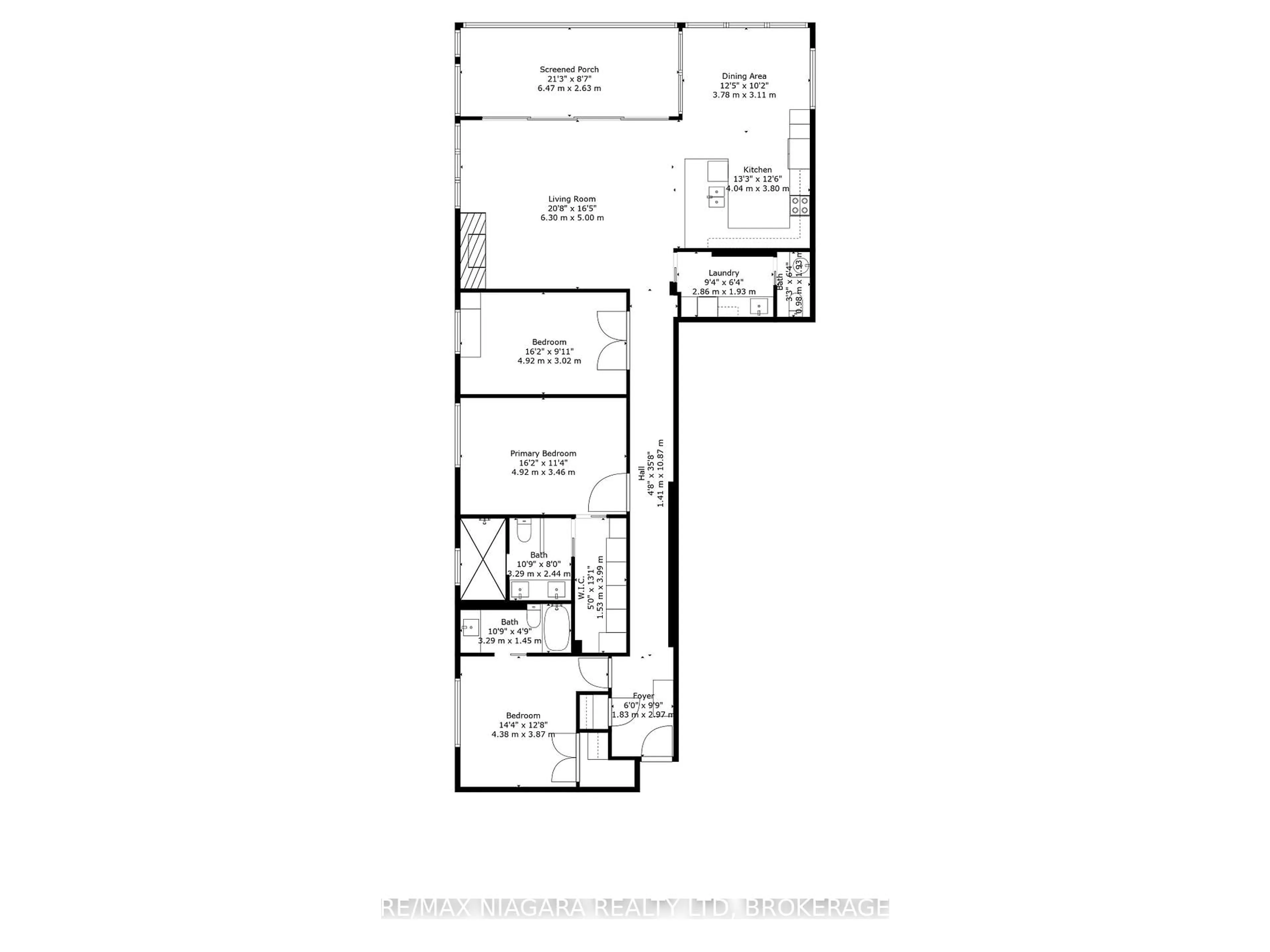 Floor plan for 10 Dalhousie Ave #201, St. Catharines Ontario L2N 4W4
