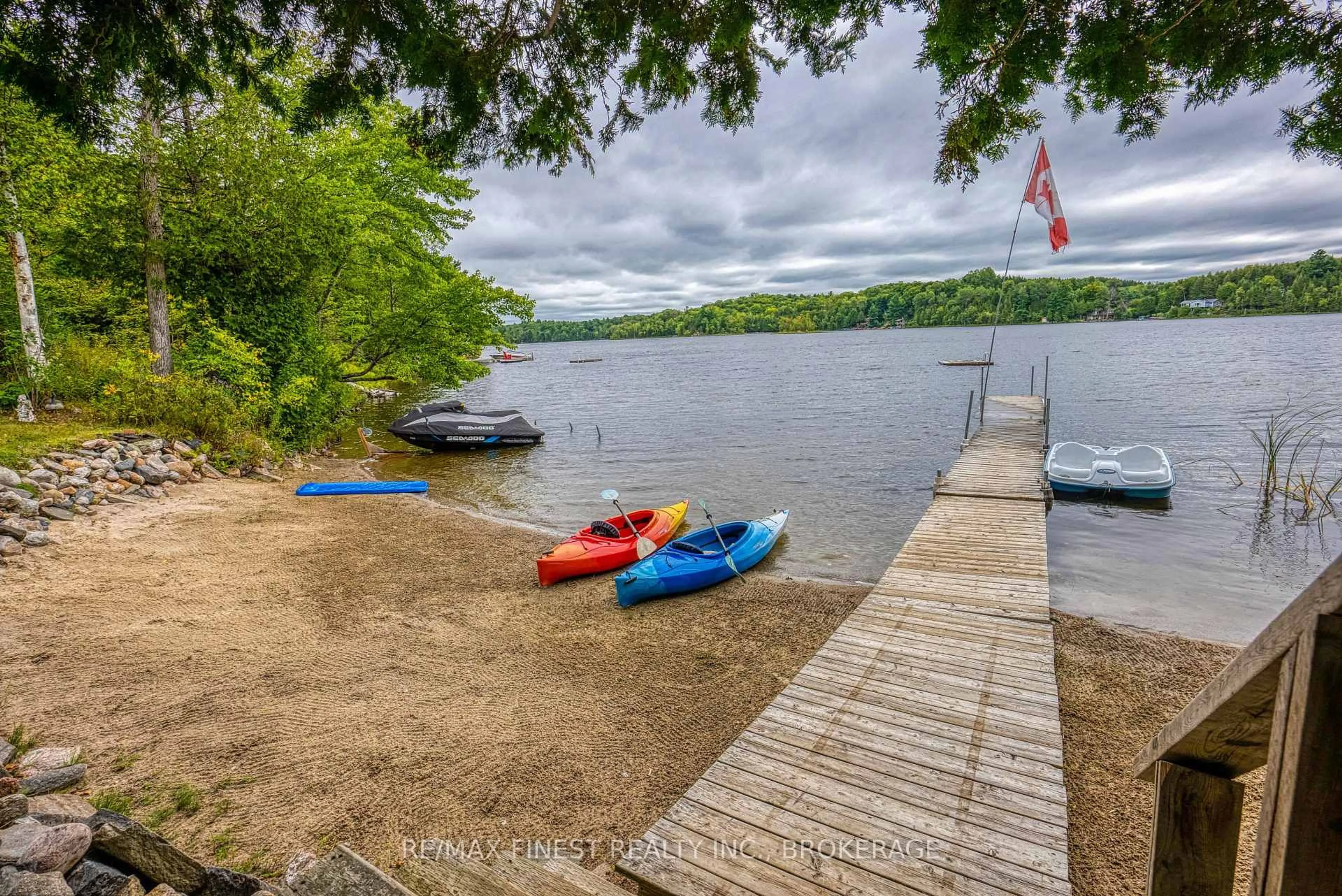 Patio, water/lake/river/ocean view for 1602 Baker Valley Rd, Arden Ontario K0H 1B0