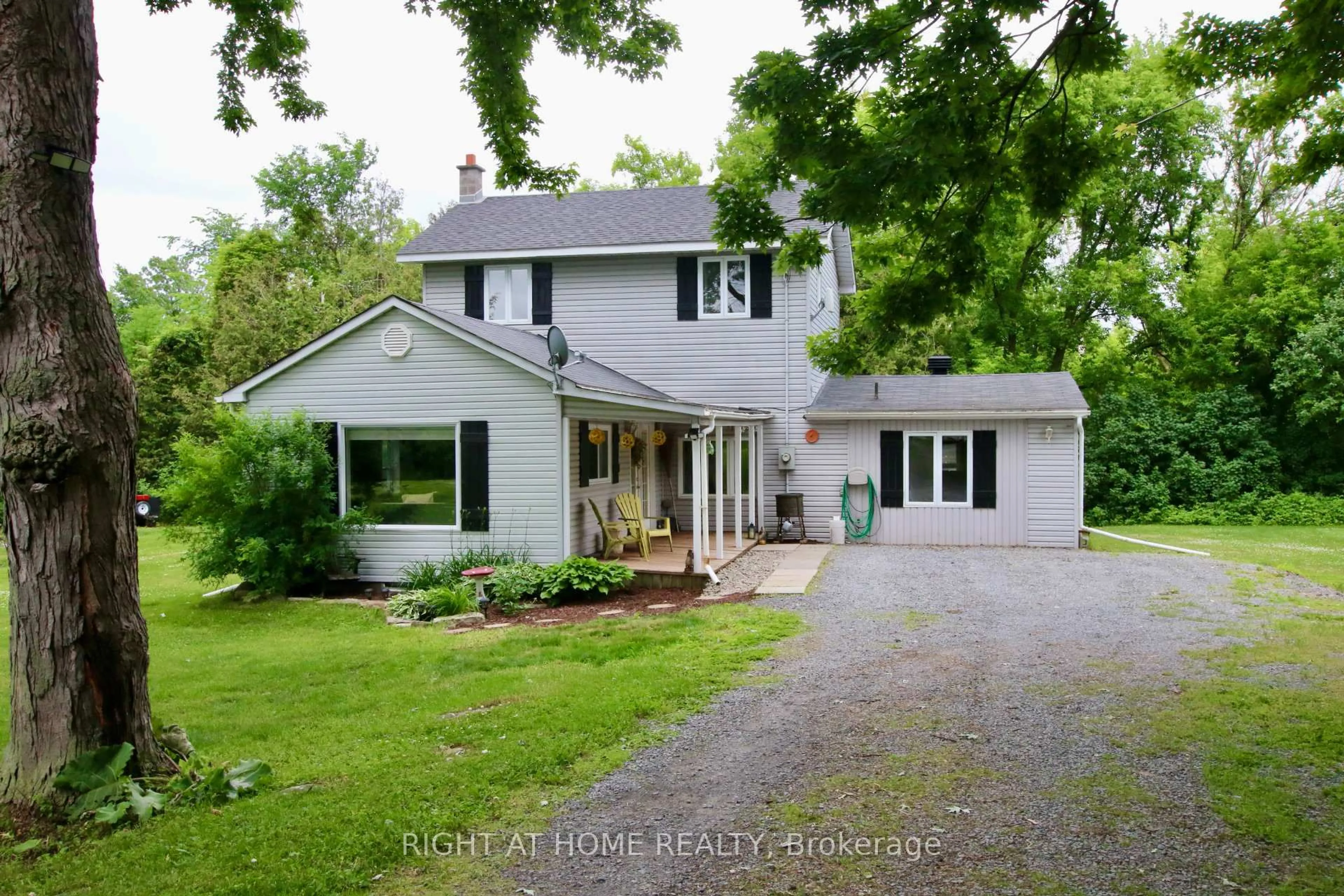 A pic from outside/outdoor area/front of a property/back of a property/a pic from drone, street for 13928 Connaught Rd, North Dundas Ontario K0C 1H0