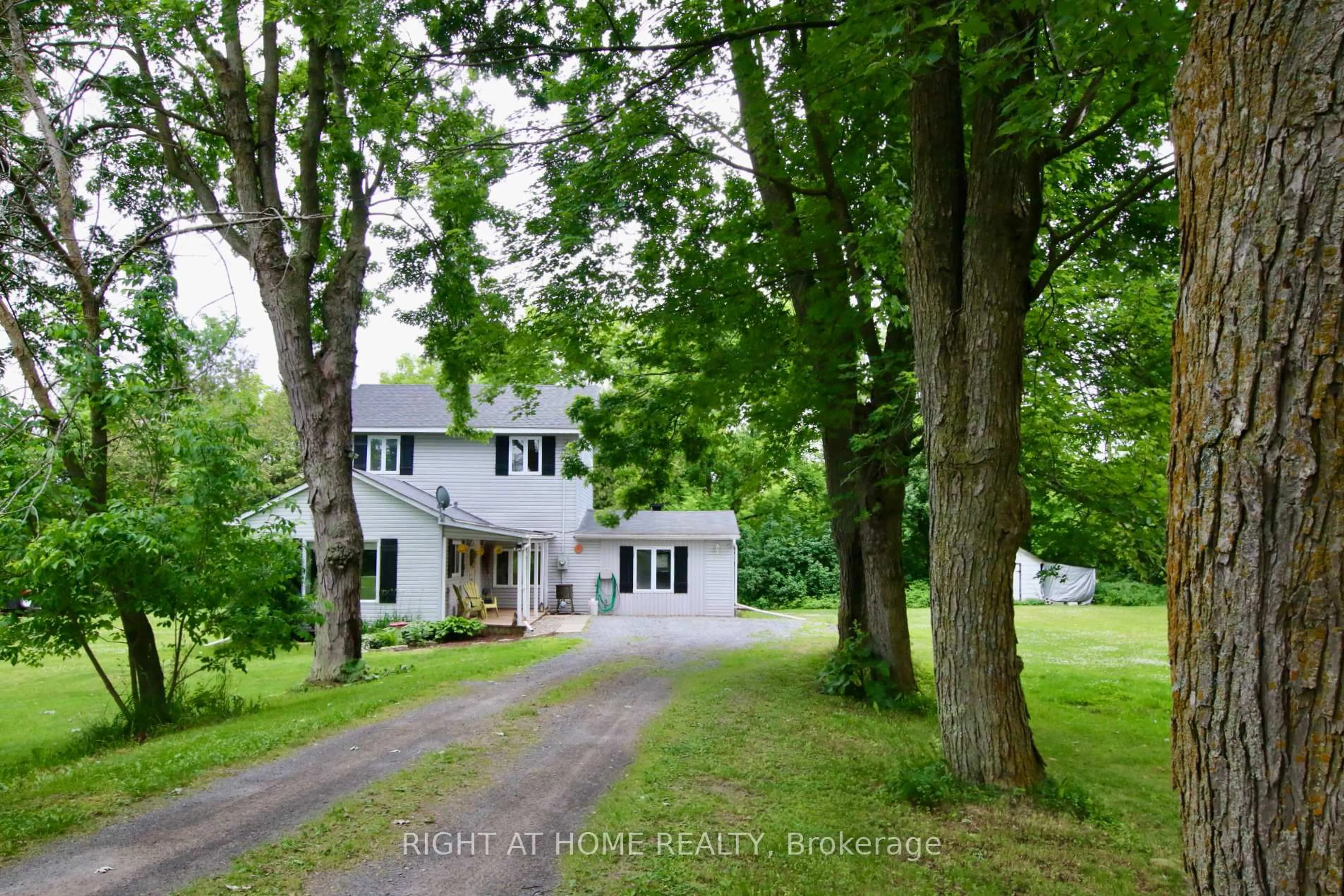 A pic from outside/outdoor area/front of a property/back of a property/a pic from drone, street for 13928 Connaught Rd, North Dundas Ontario K0C 1H0