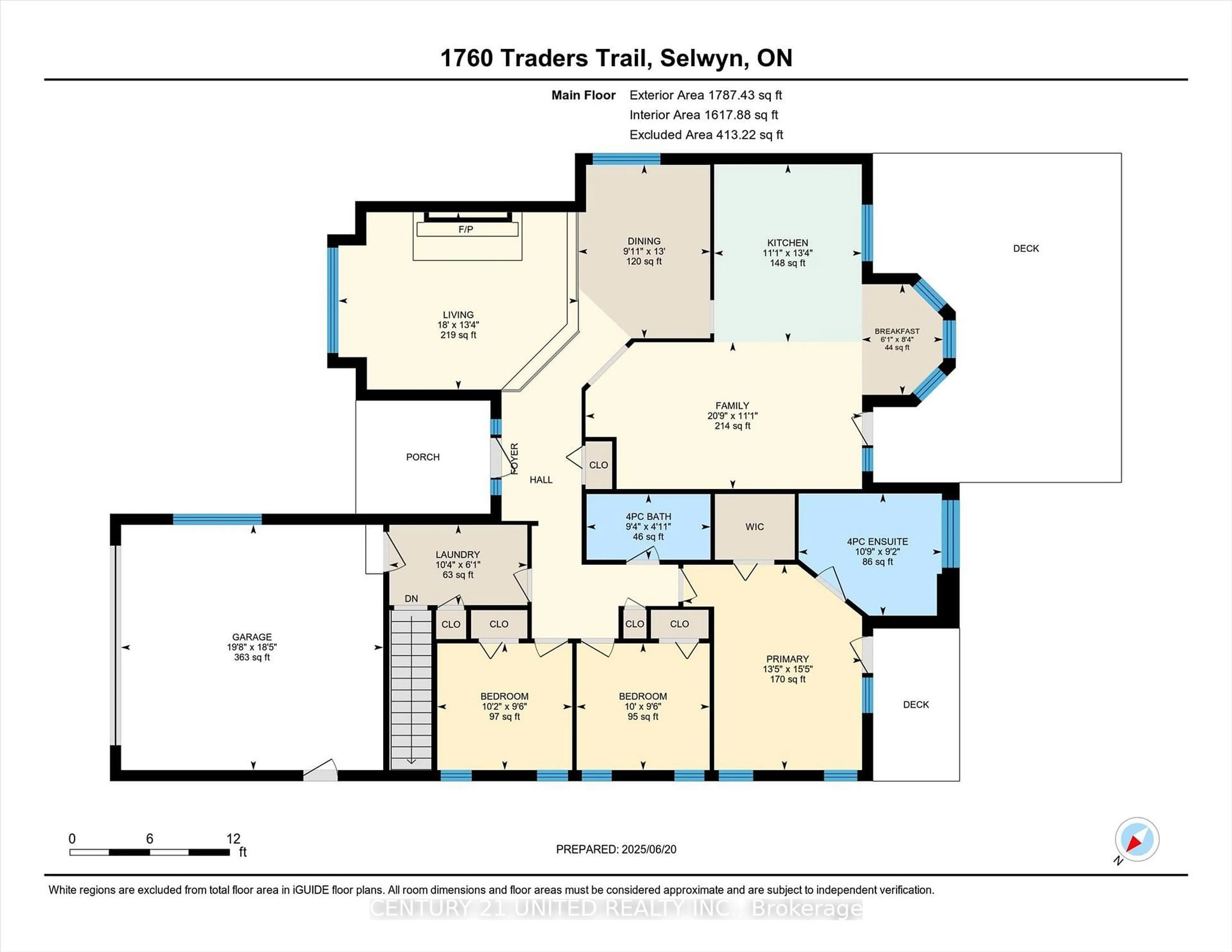 Floor plan for 1760 Traders Tr, Selwyn Ontario K9J 6X2