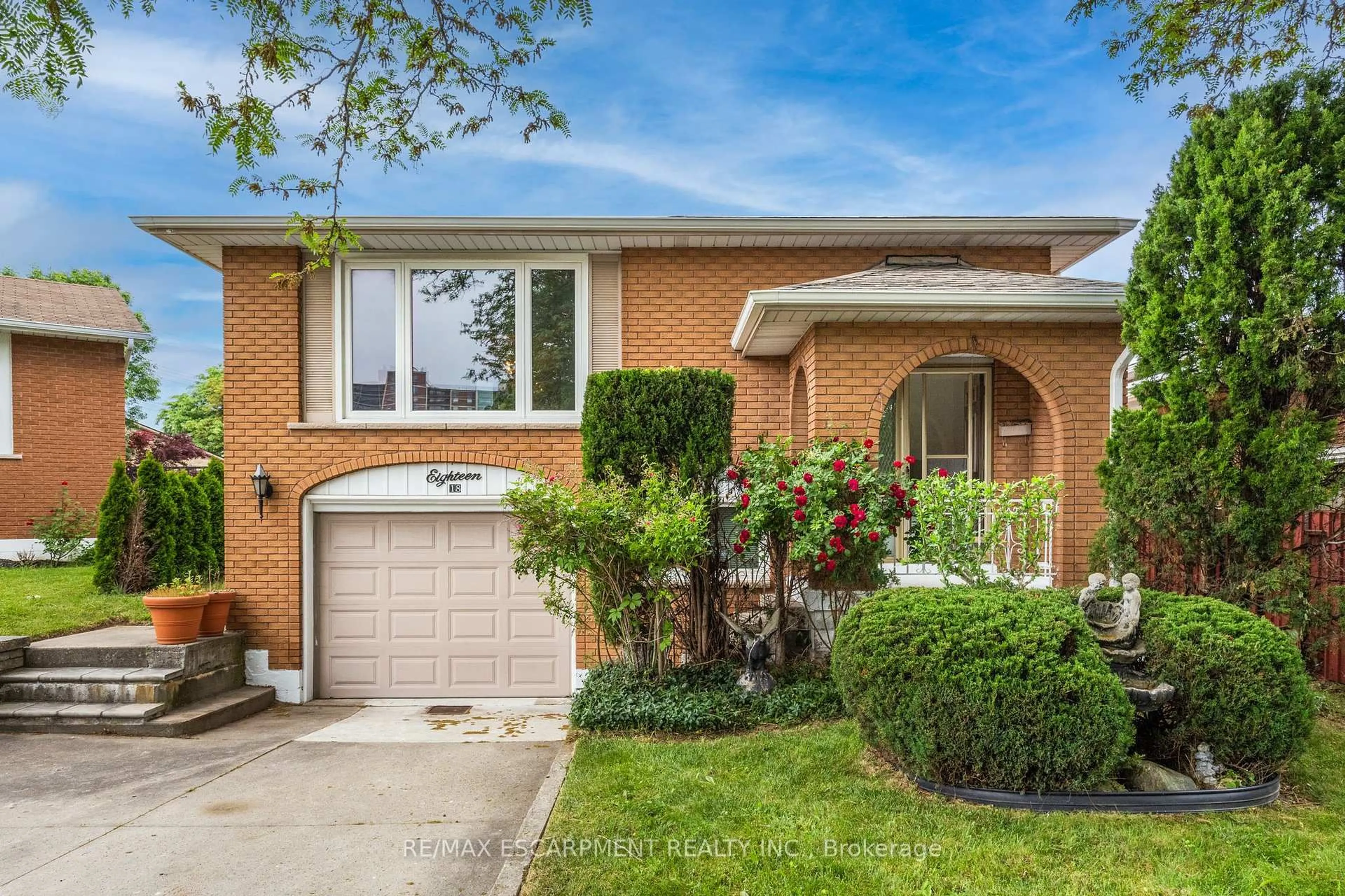 Home with brick exterior material, street for 18 Renner Crt, Hamilton Ontario L8K 6J4