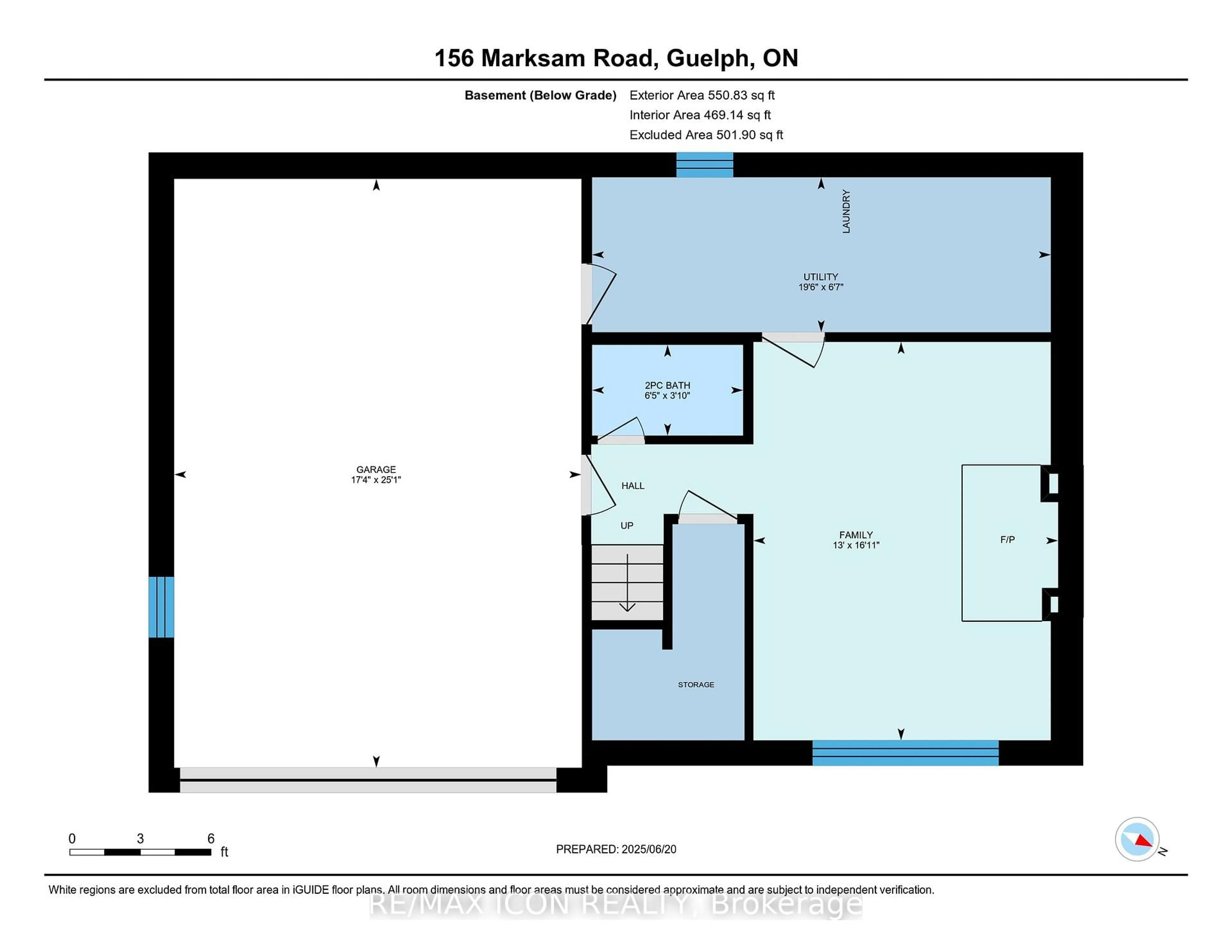 Floor plan for 156 MARKSAM Rd, Guelph Ontario N1H 6T6