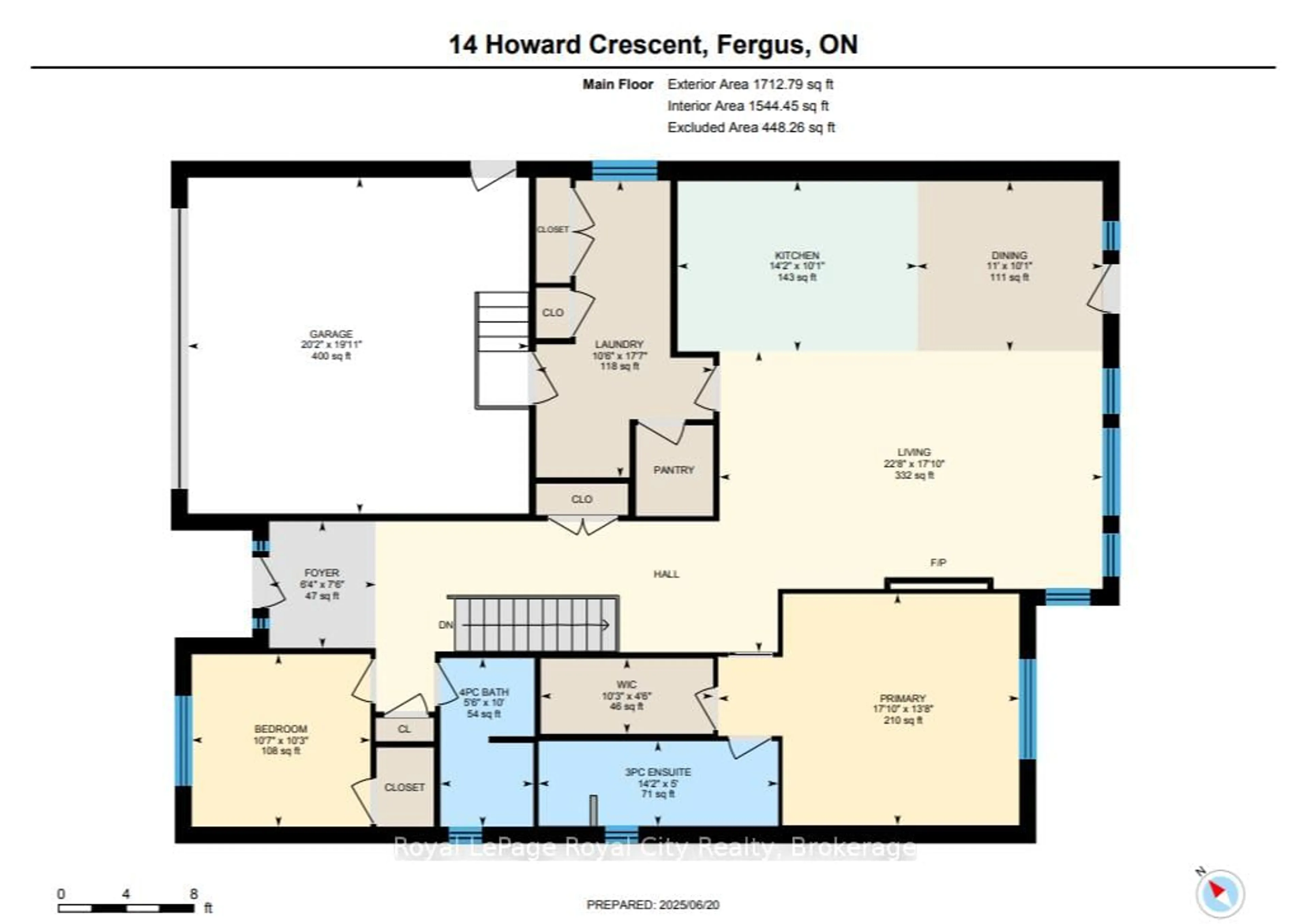 Floor plan for 14 Howard Cres, Centre Wellington Ontario N1M 0E9