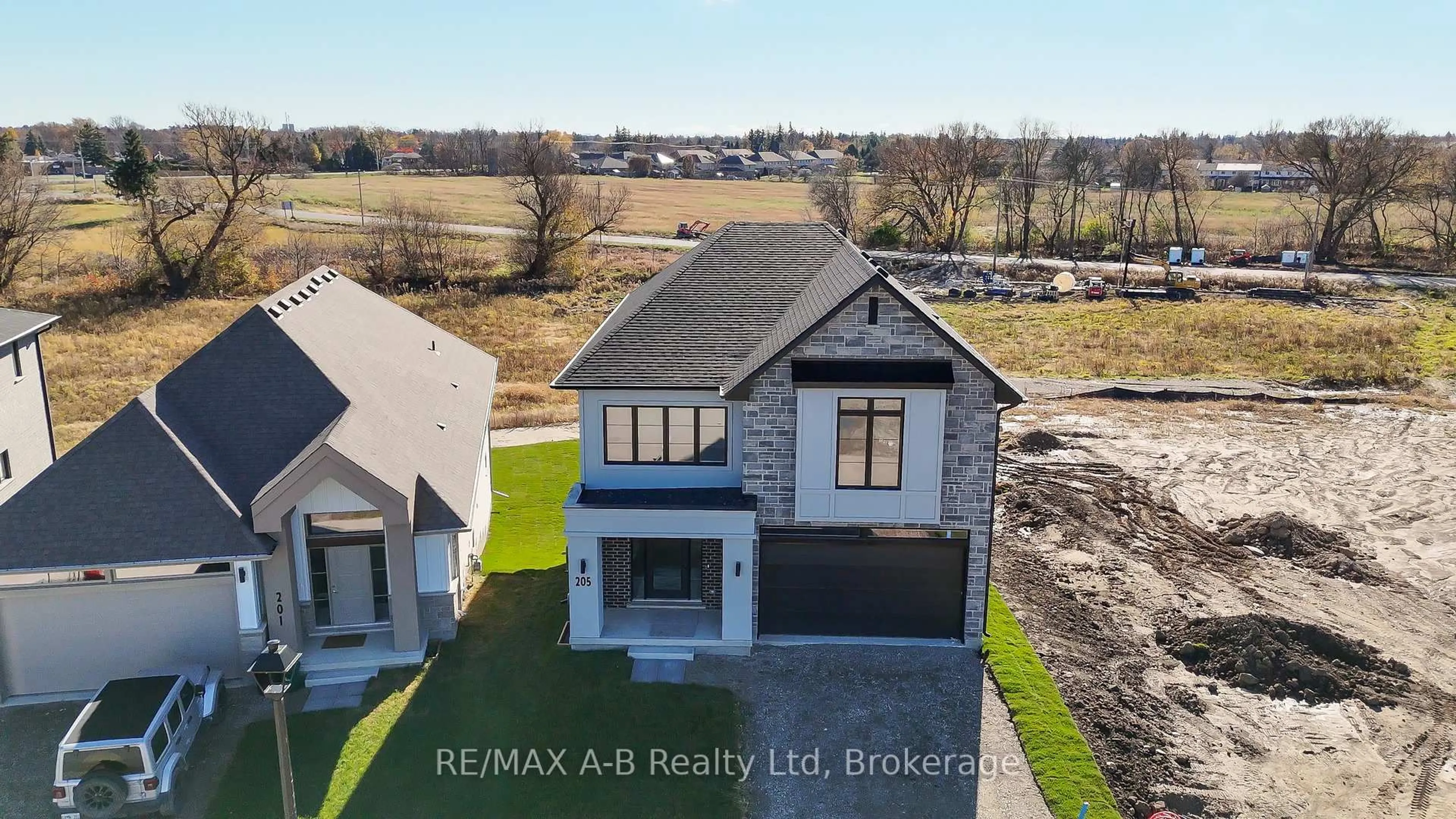 A pic from outside/outdoor area/front of a property/back of a property/a pic from drone, unknown for Lot 24 205 Dempsey Dr, Stratford Ontario N5A 0K5
