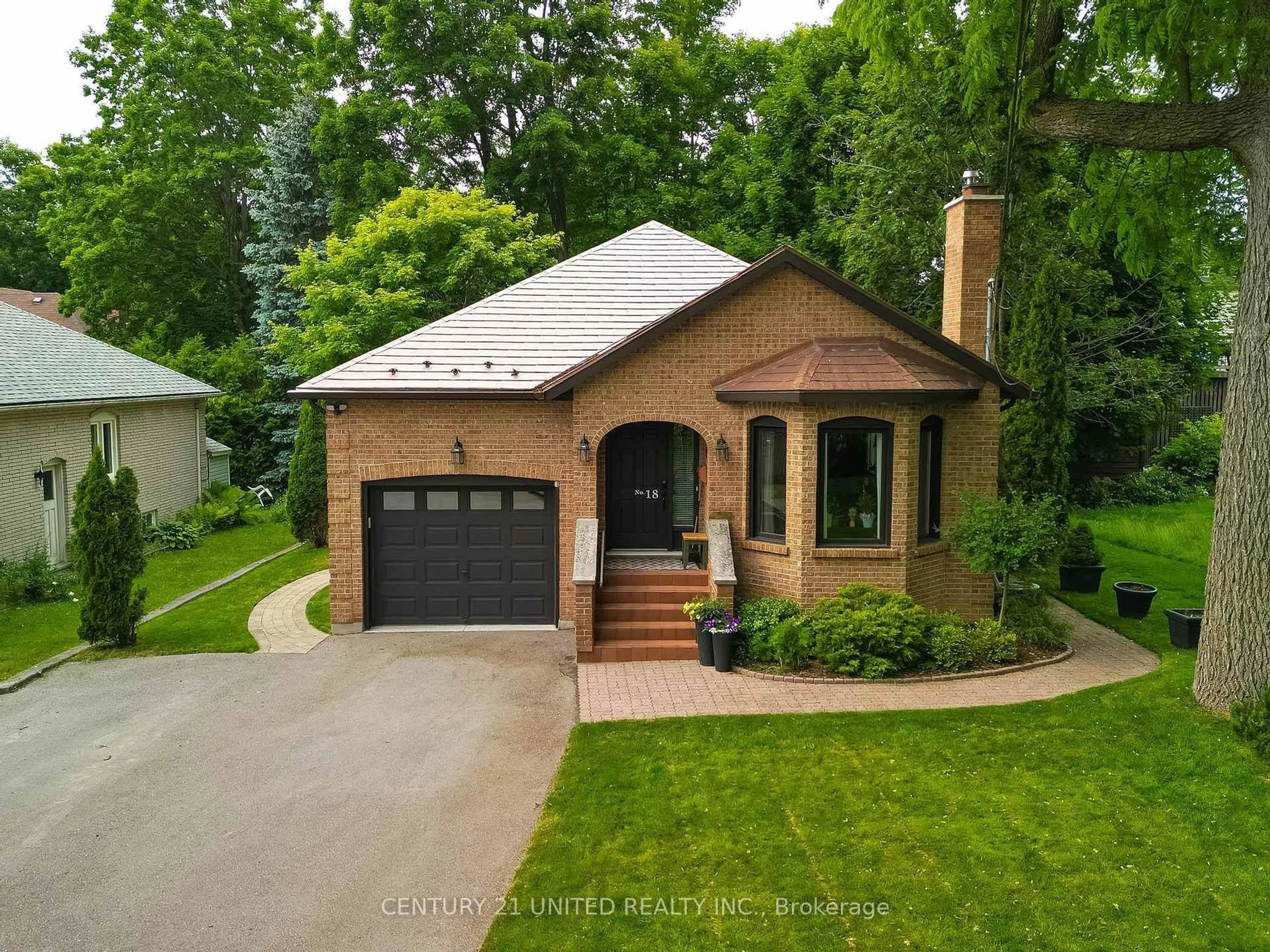 Home with brick exterior material, street for 18 Engleburn Pl, Peterborough East Ontario K9H 7G7