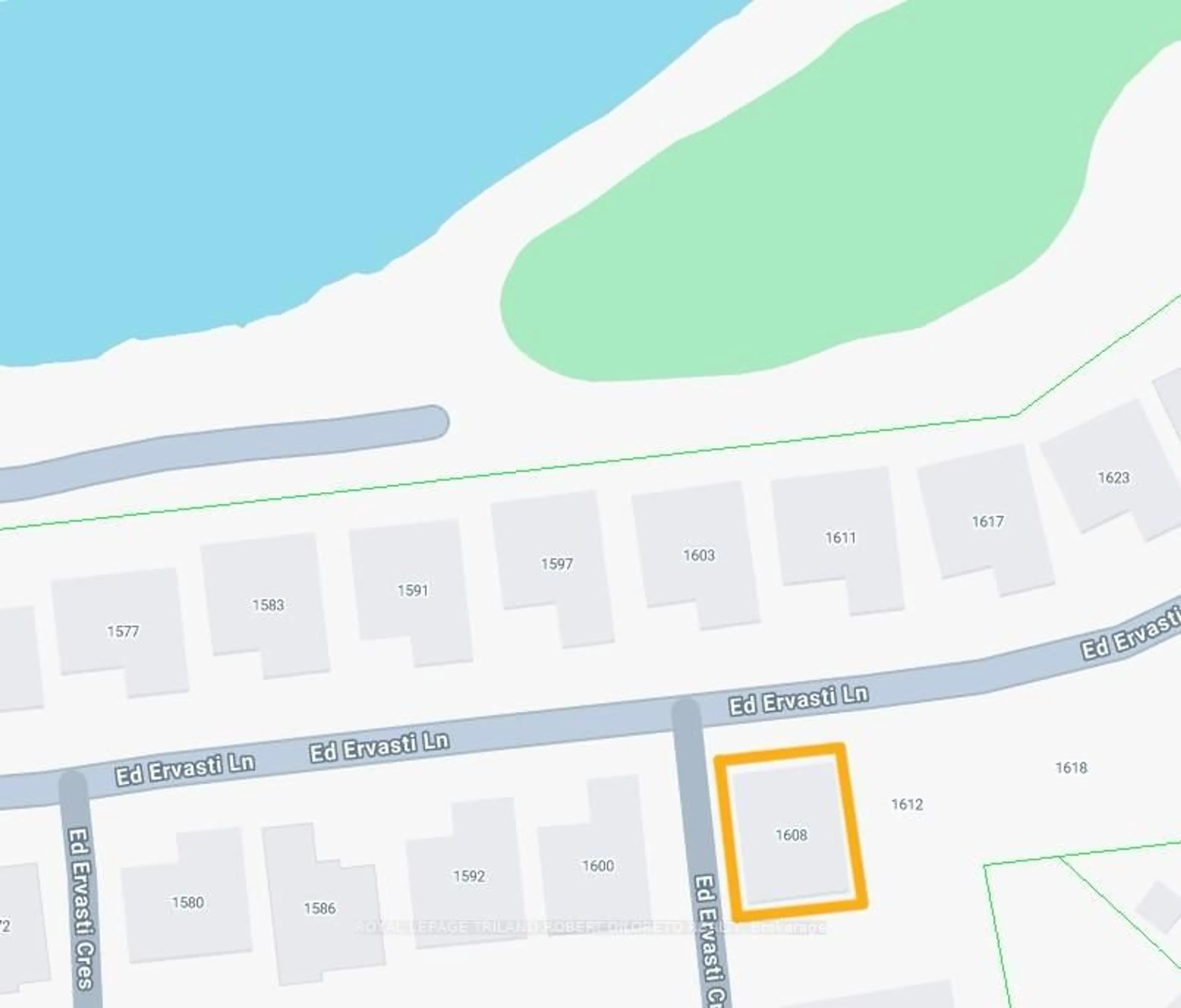 Picture of a map for 1608 Ed Ervasti Lane, London South Ontario N6K 5R7