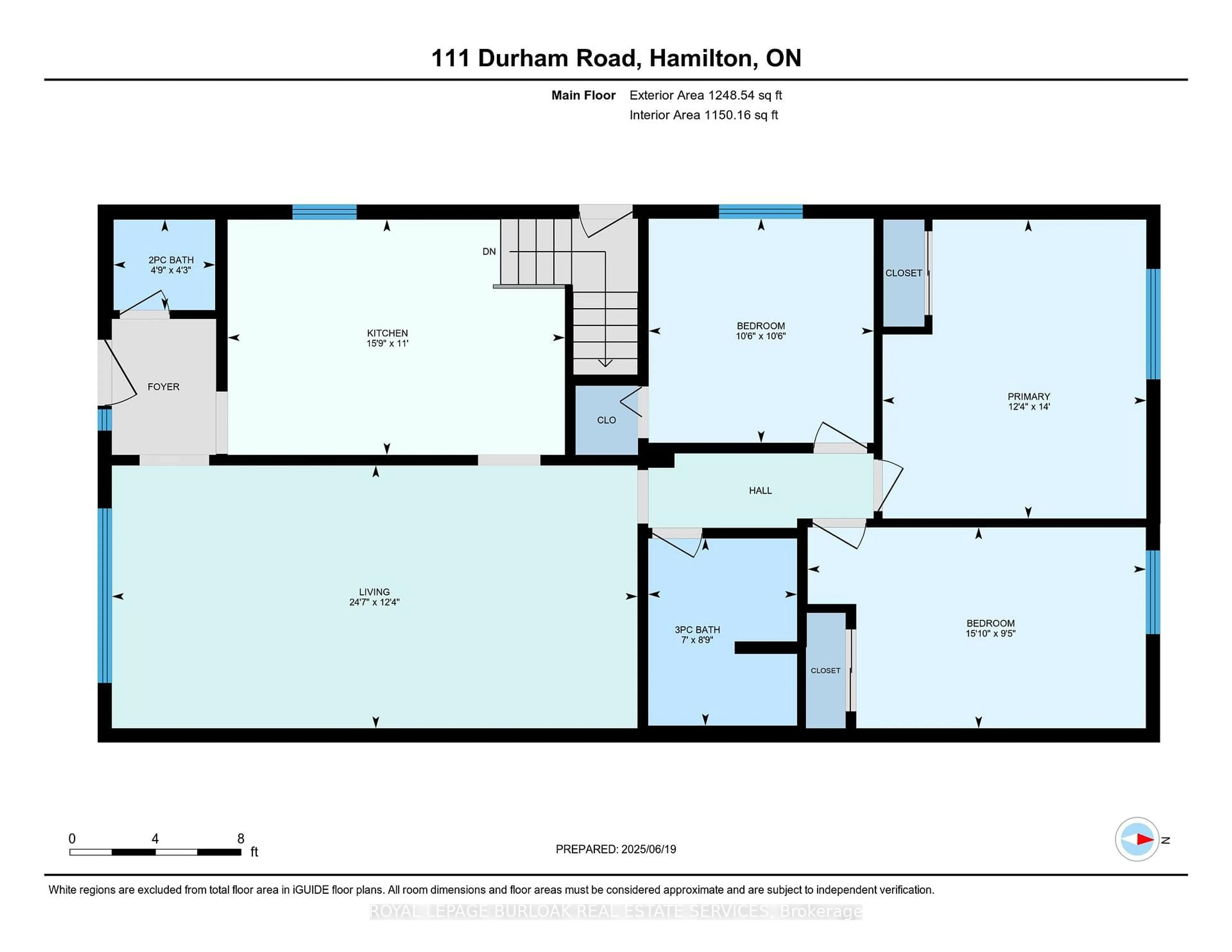 Floor plan for 111 Durham Rd, Hamilton Ontario L8E 3M4