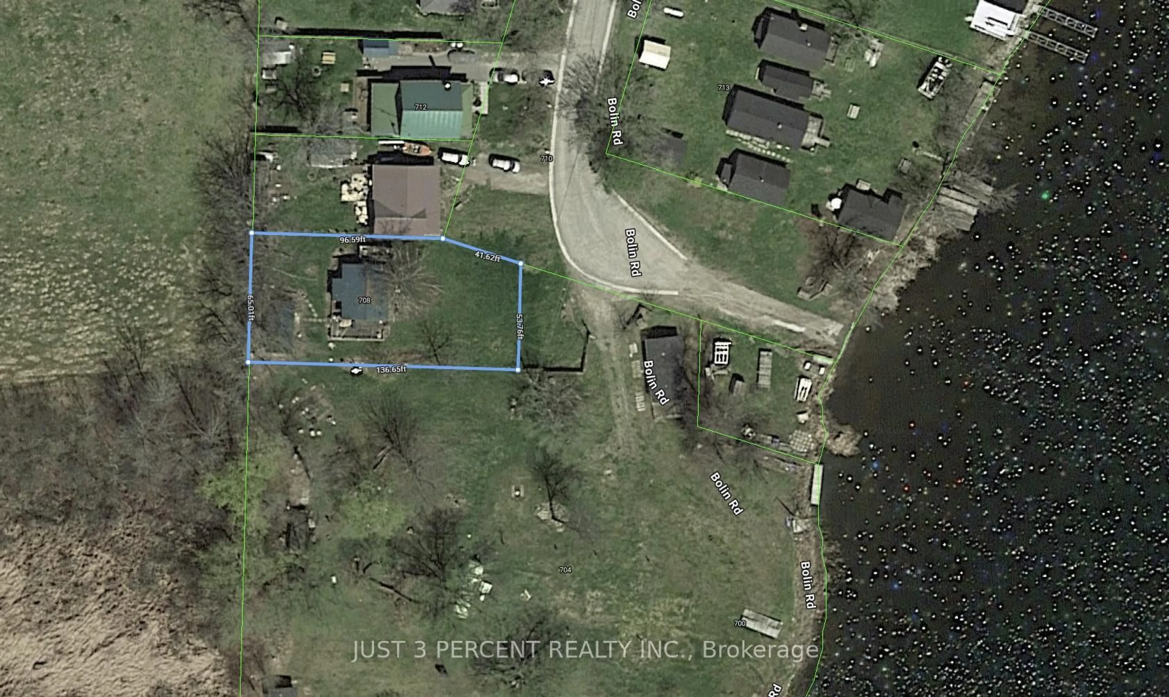 A pic from outside/outdoor area/front of a property/back of a property/a pic from drone, water/lake/river/ocean view for 708 Bolin Rd, Otonabee-South Monaghan Ontario K0L 2G0