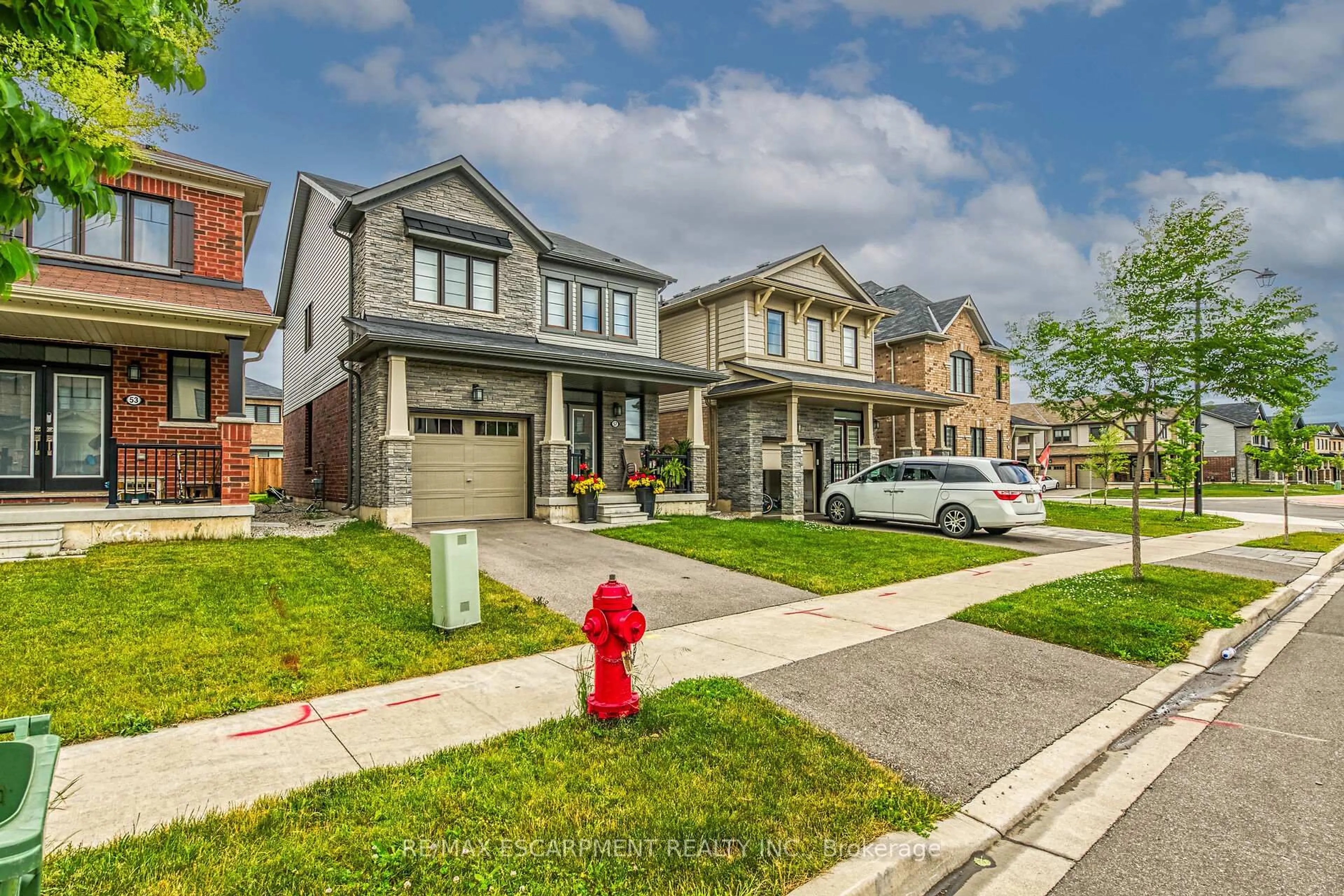 Home with brick exterior material, street for 57 Queen Mary Blvd, Hamilton Ontario L8J 0M4