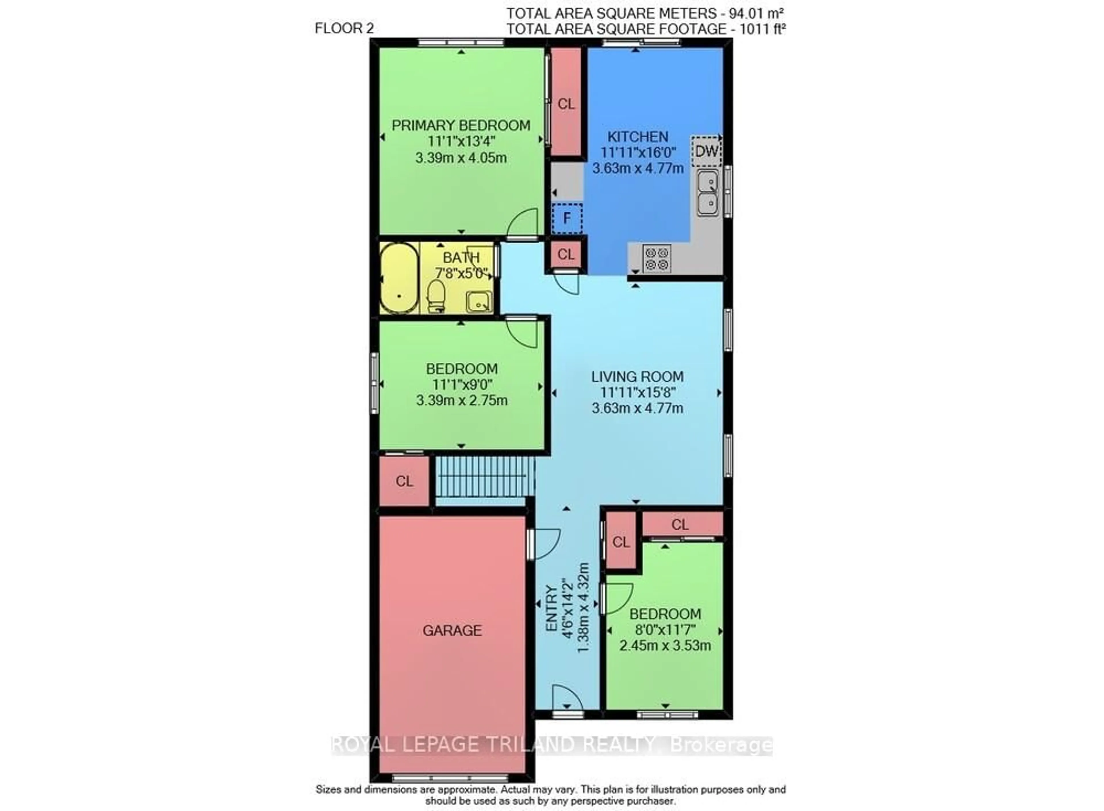 Floor plan for 847 MARIGOLD St, London North Ontario N5X 4G7