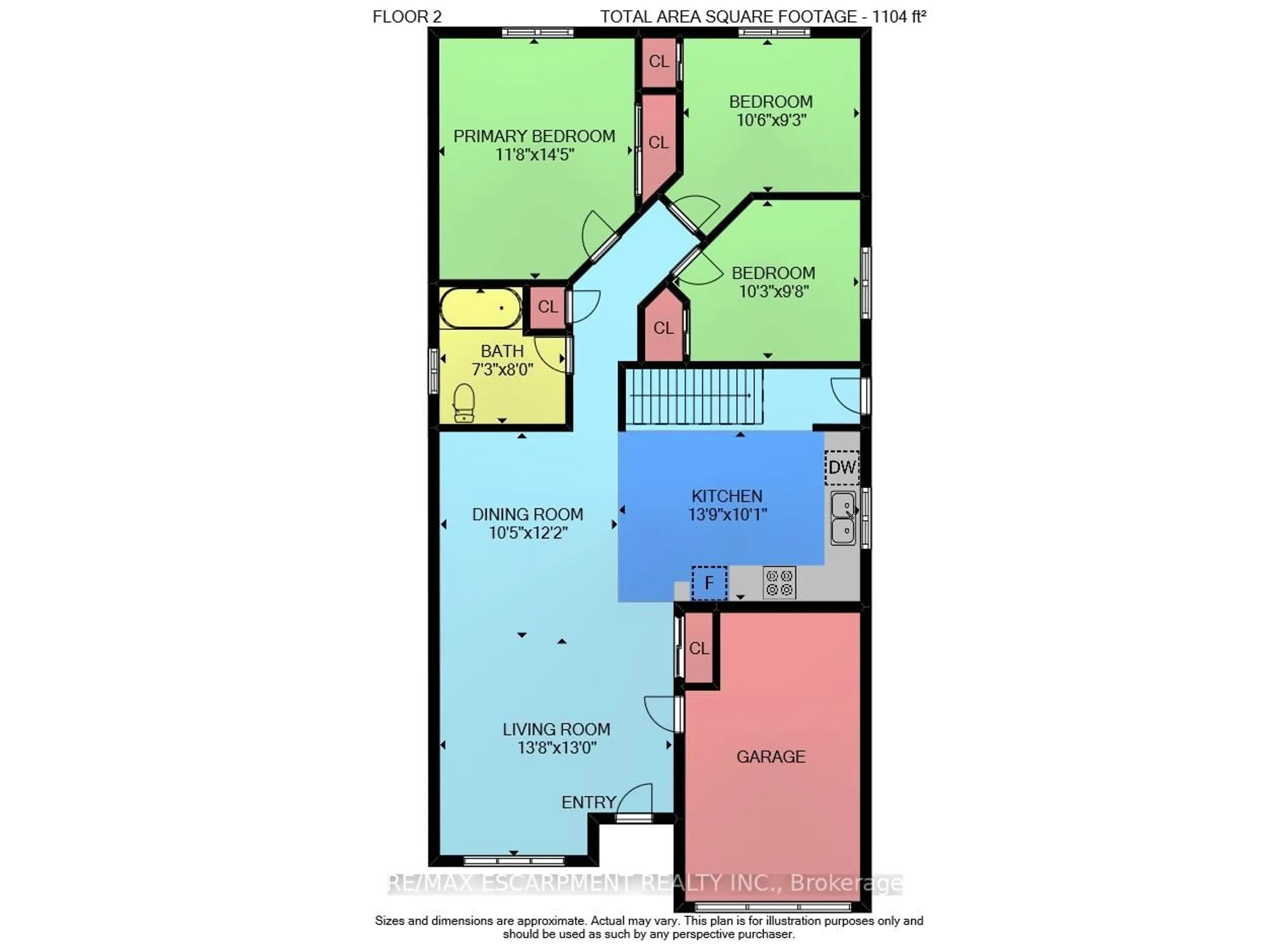 Floor plan for 68 Hillcroft Dr, Hamilton Ontario L8J 3W9