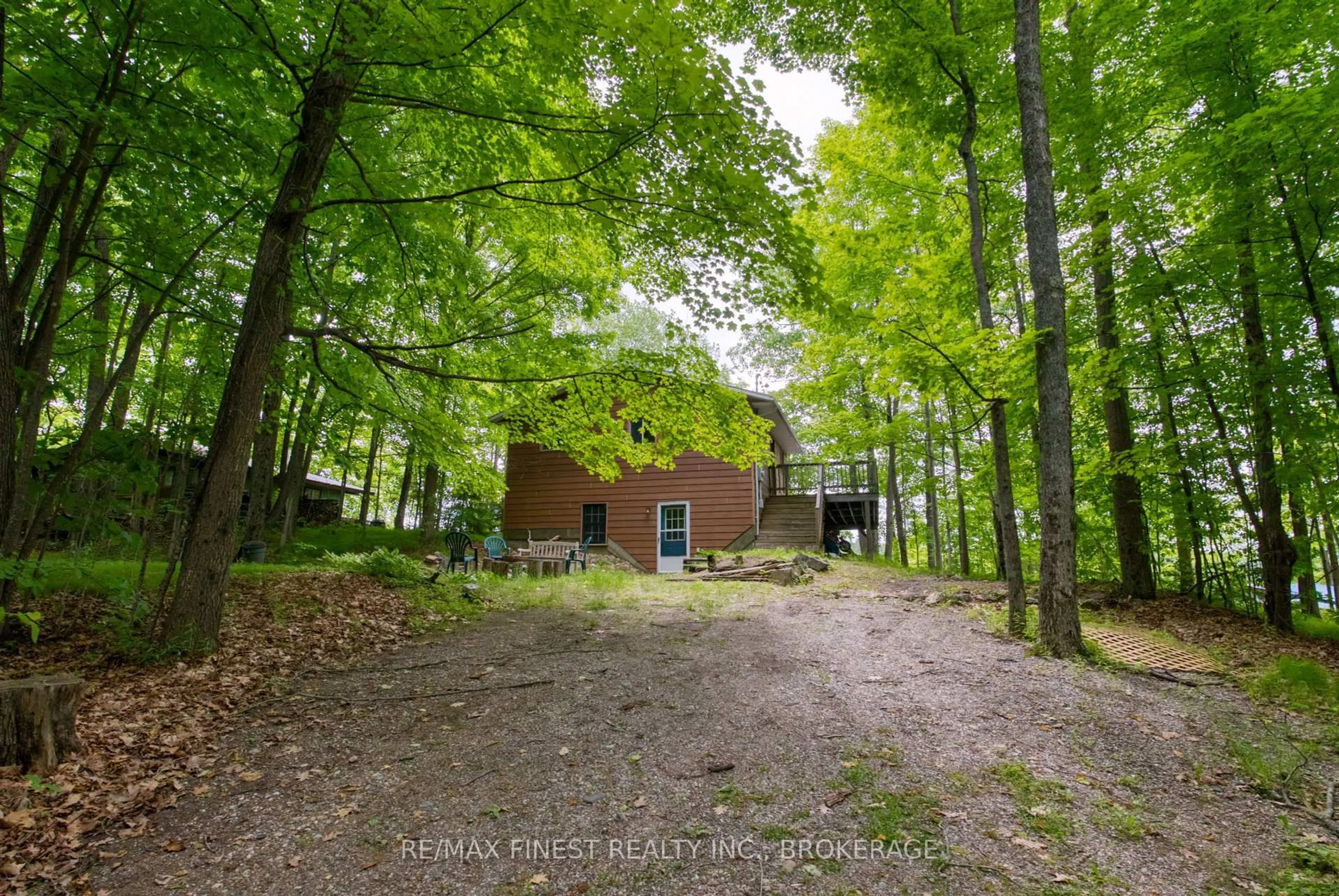 A pic from outside/outdoor area/front of a property/back of a property/a pic from drone, forest/trees view for 1190 Sport Lane, Sharbot Lake Ontario K0H 2P0