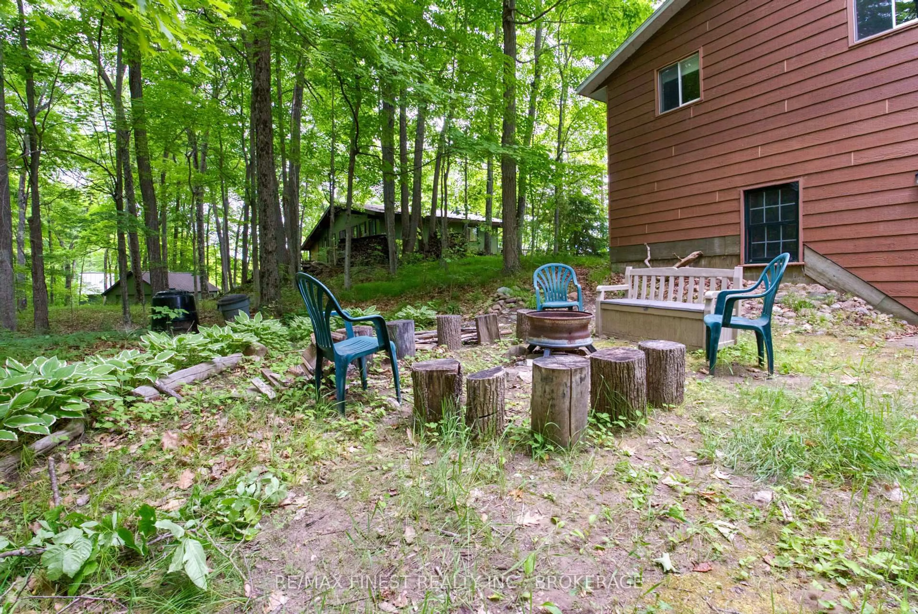 Patio, forest/trees view for 1190 Sport Lane, Sharbot Lake Ontario K0H 2P0