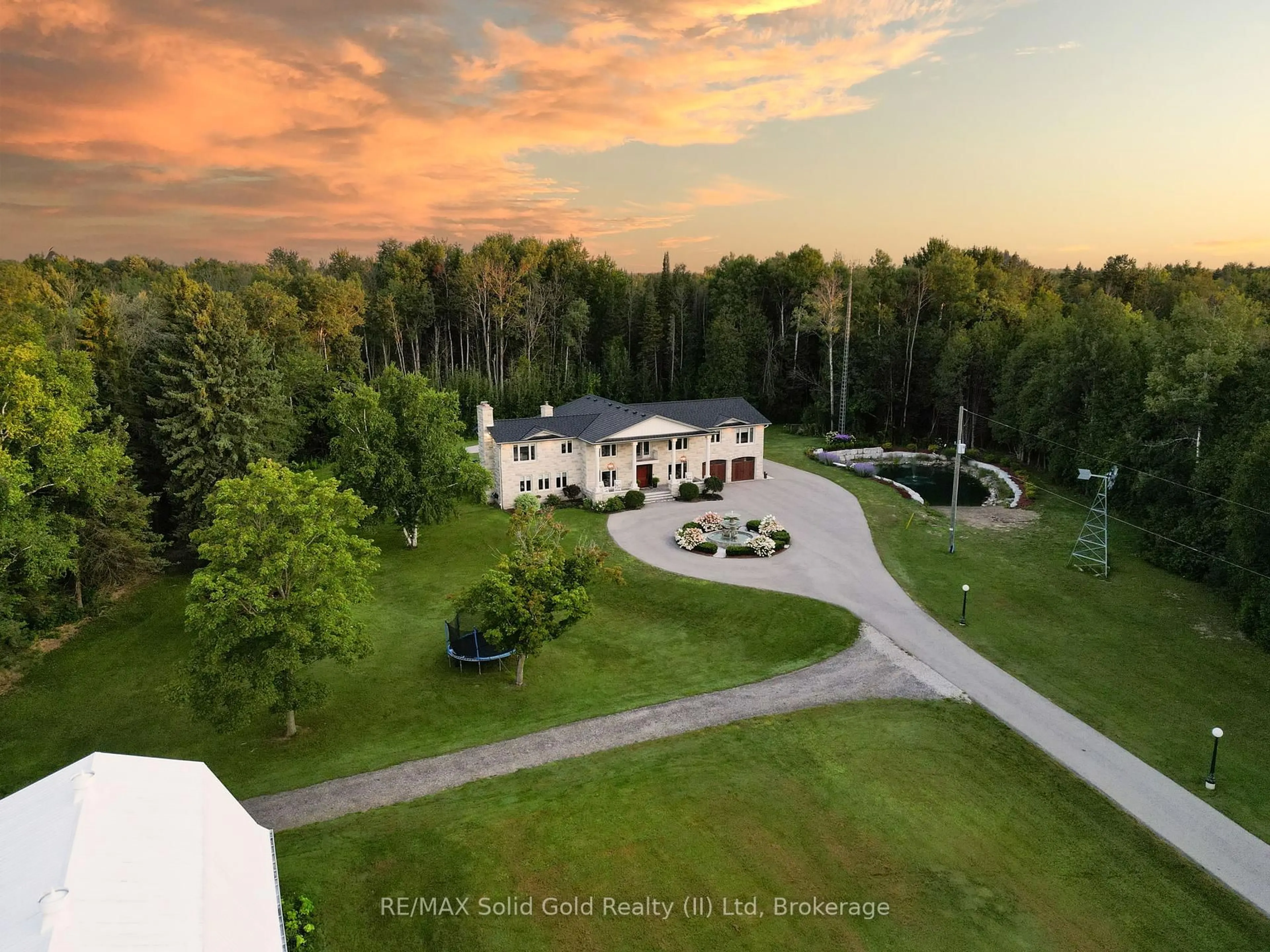 A pic from outside/outdoor area/front of a property/back of a property/a pic from drone, unknown for 7104 Sideroad 14 Sdrd, Centre Wellington Ontario N0B 1B0