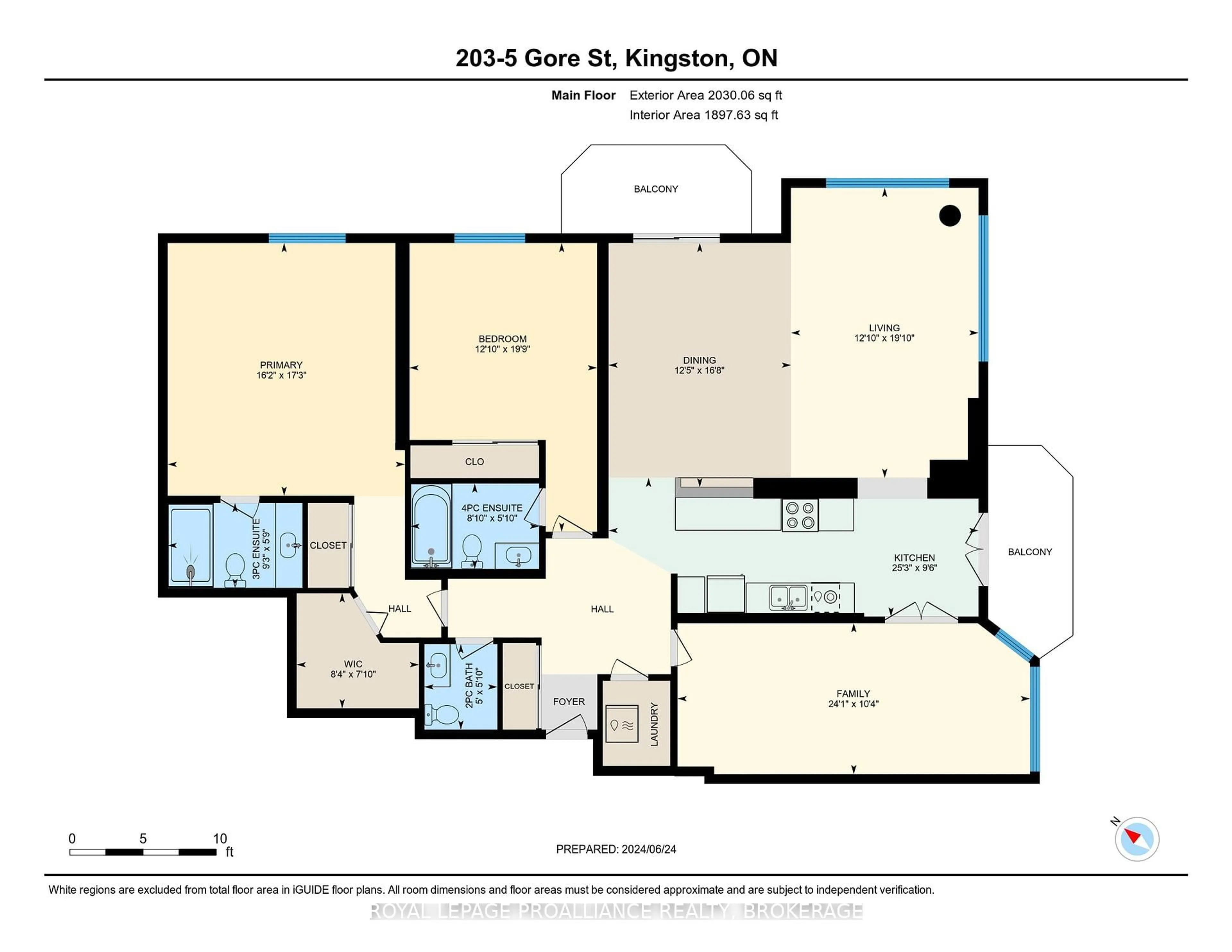Floor plan for 5 Gore St #203, Kingston Ontario K7L 0A1