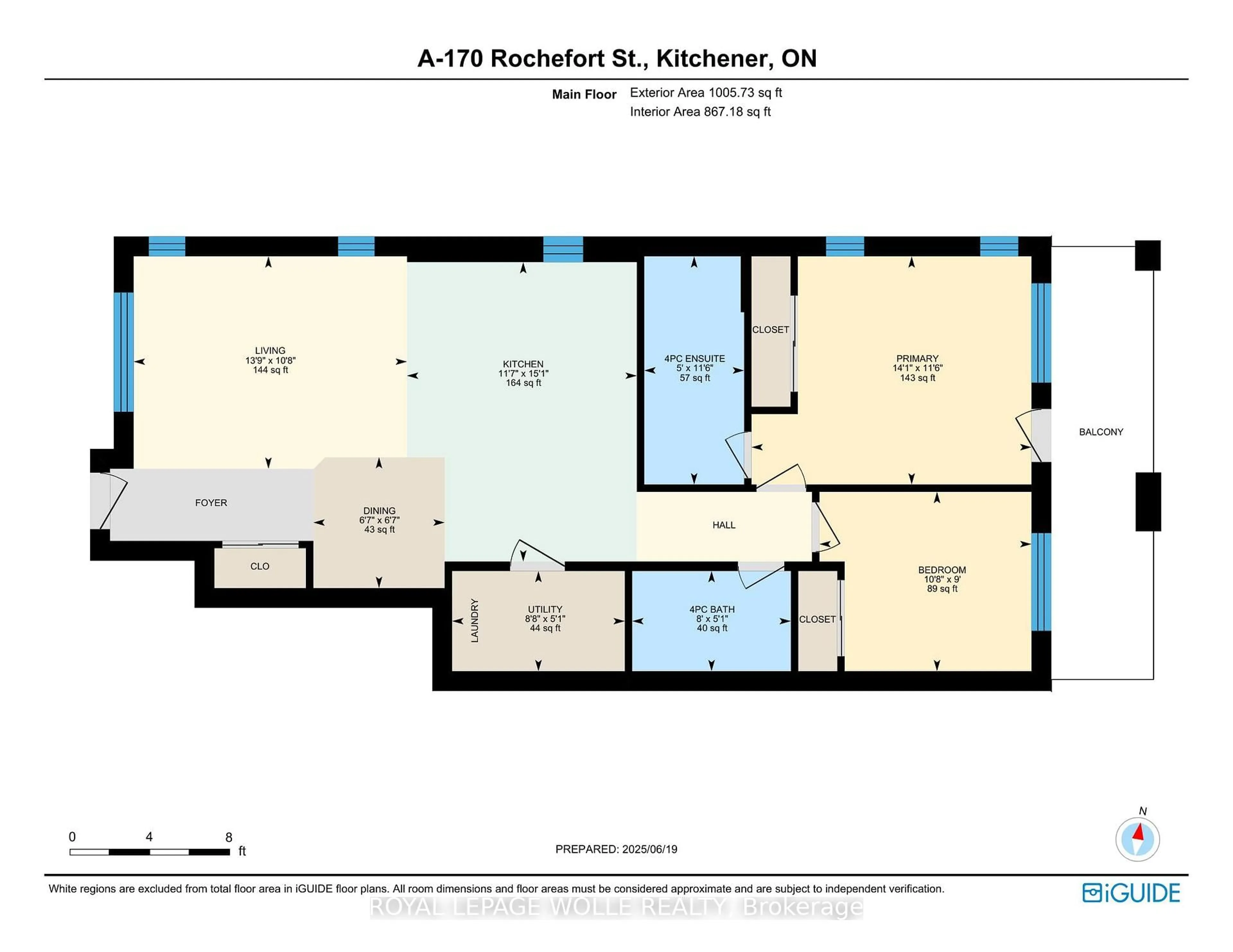Floor plan for 170 Rochefort St #A, Kitchener Ontario N2R 0P5