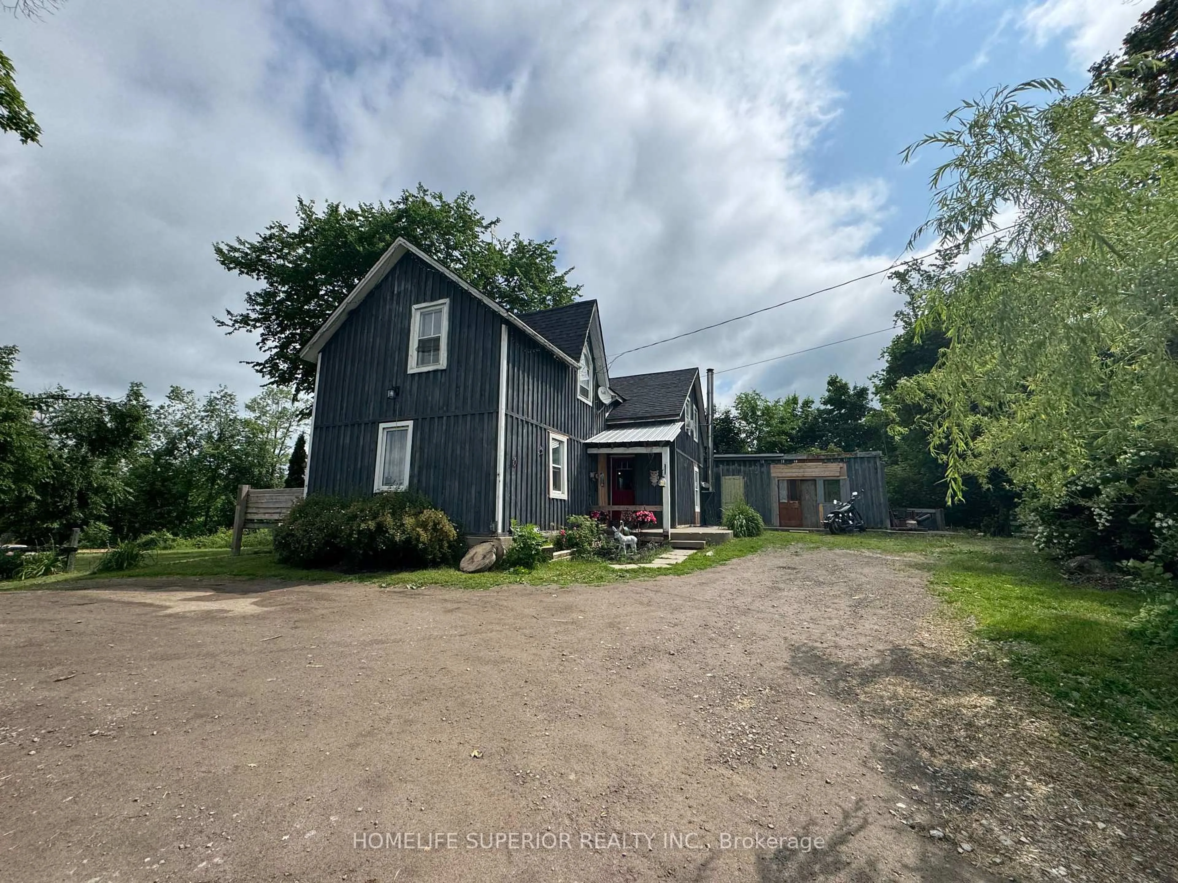A pic from outside/outdoor area/front of a property/back of a property/a pic from drone, building for 5404 Stirling Marmora Rd, Limoges Ontario K0K 2M0
