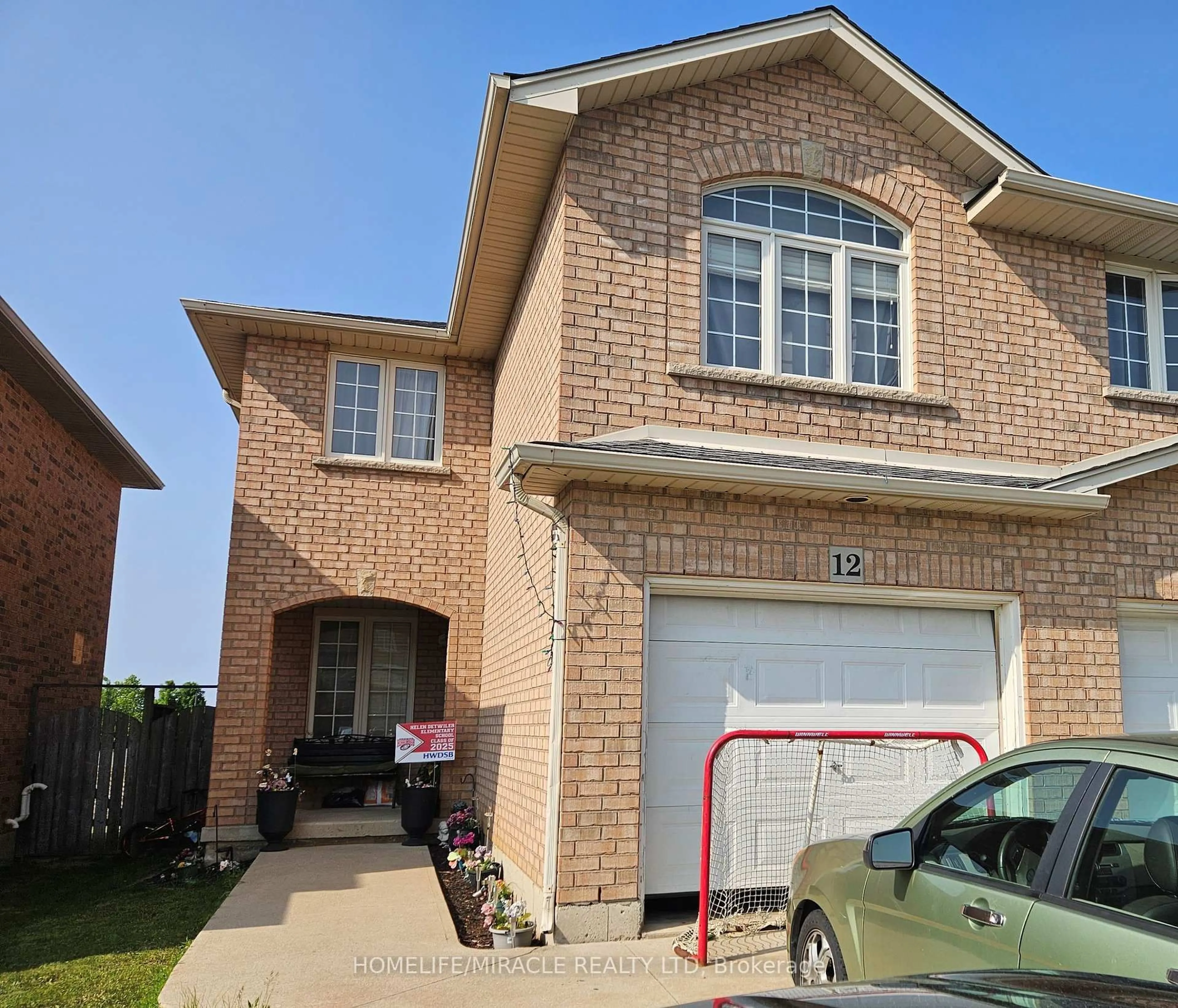 Home with brick exterior material, street for 12 Jonathon Crt, Hamilton Ontario L8W 0A1