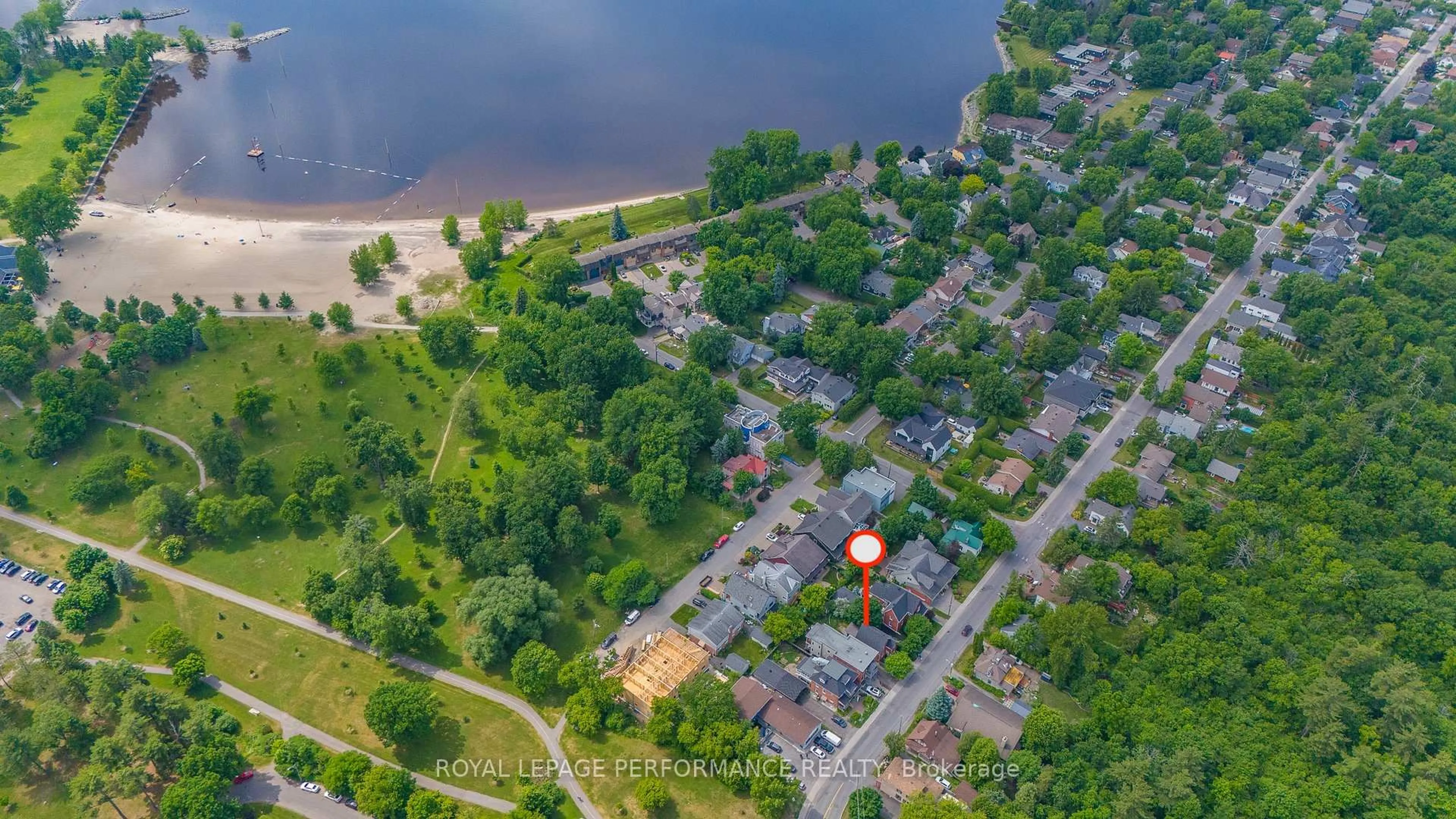 A pic from outside/outdoor area/front of a property/back of a property/a pic from drone, water/lake/river/ocean view for 236 Britannia Rd, Ottawa Ontario K2B 5X2