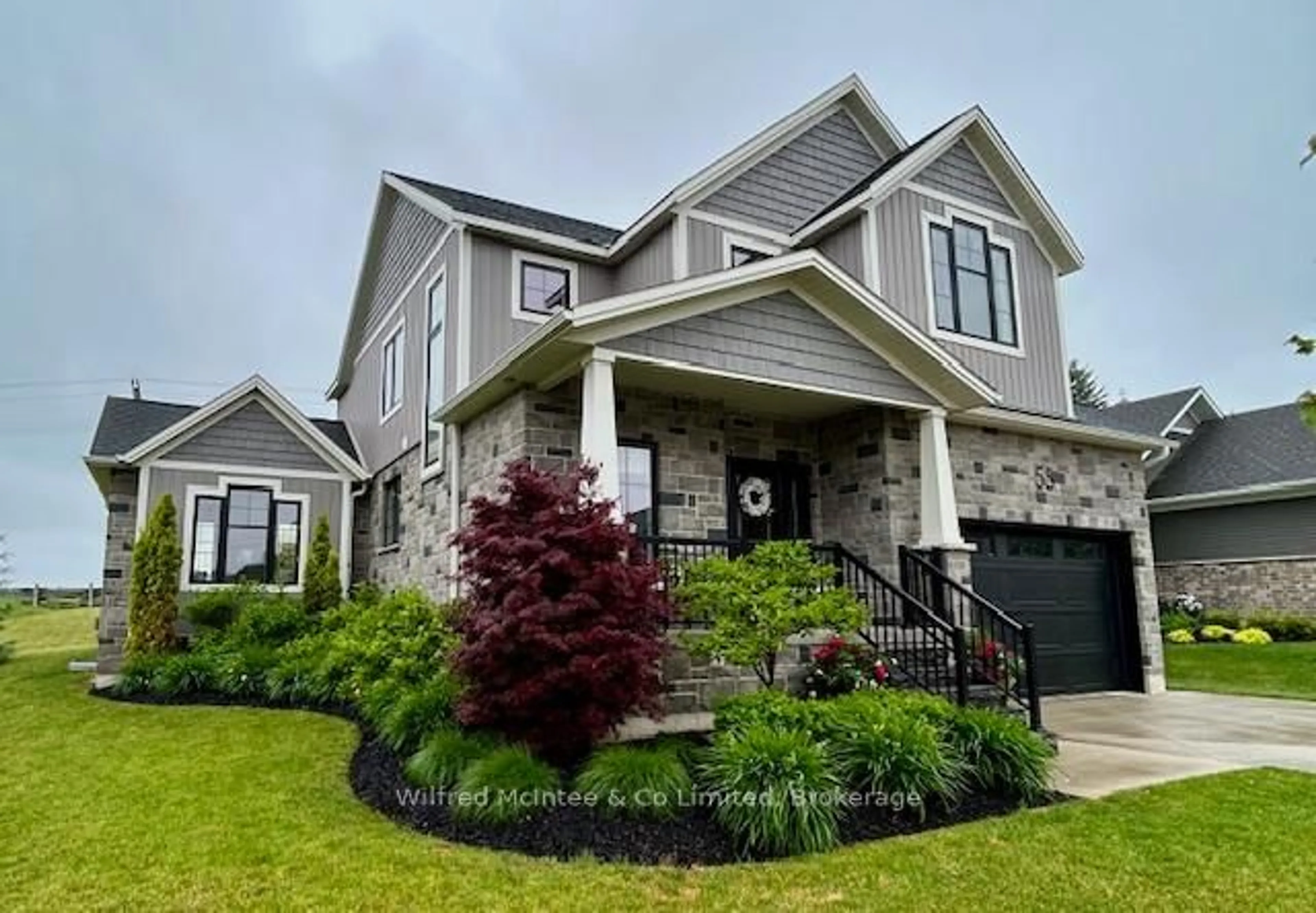 Home with vinyl exterior material, street for 55 Fischer Dairy Rd, Brockton Ontario N0G 2V0