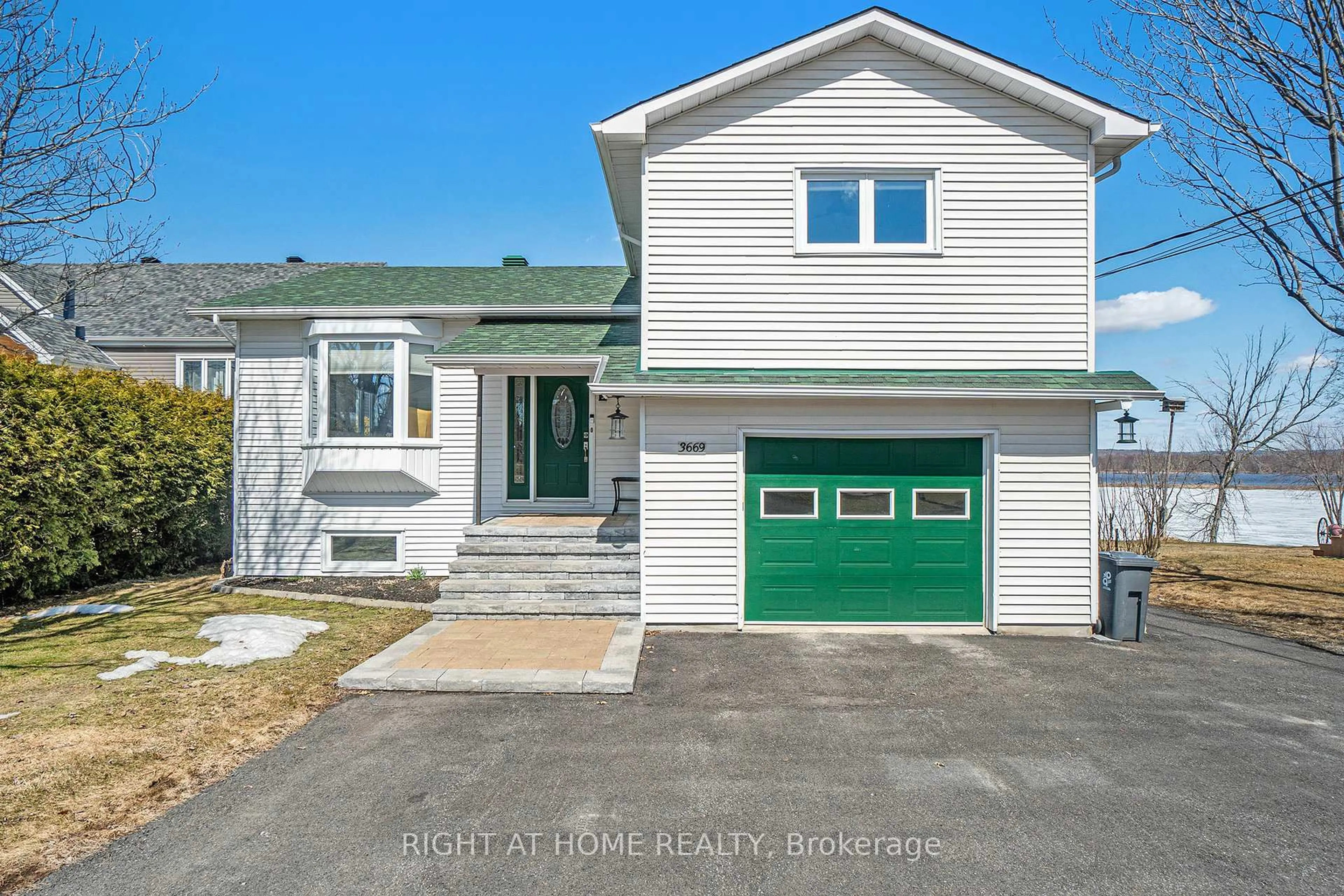 Home with vinyl exterior material, street for 3669 Principale St, Alfred and Plantagenet Ontario K0A 3K0