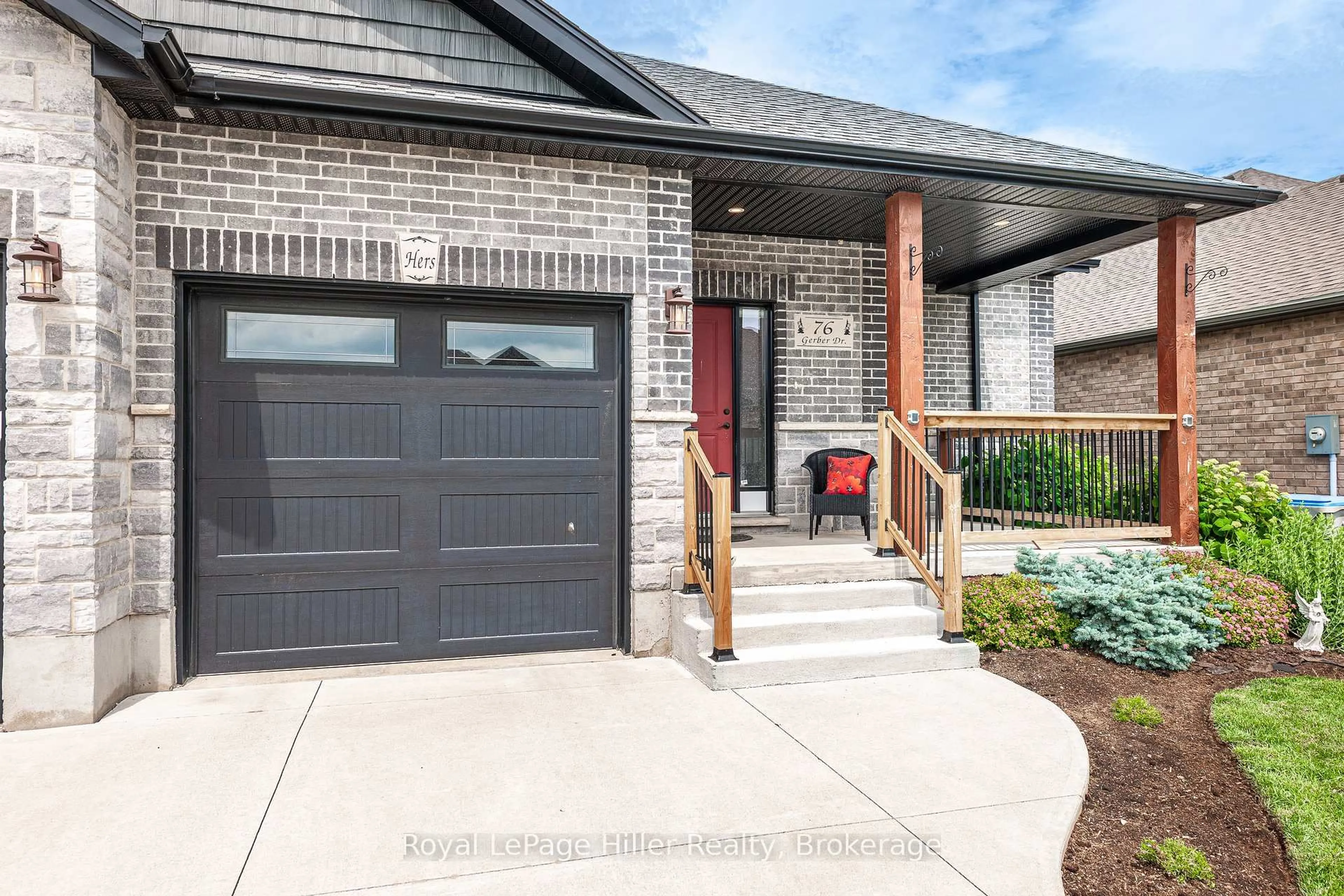 Home with brick exterior material, street for 76 Gerber Dr, Perth East Ontario N0K 1M0