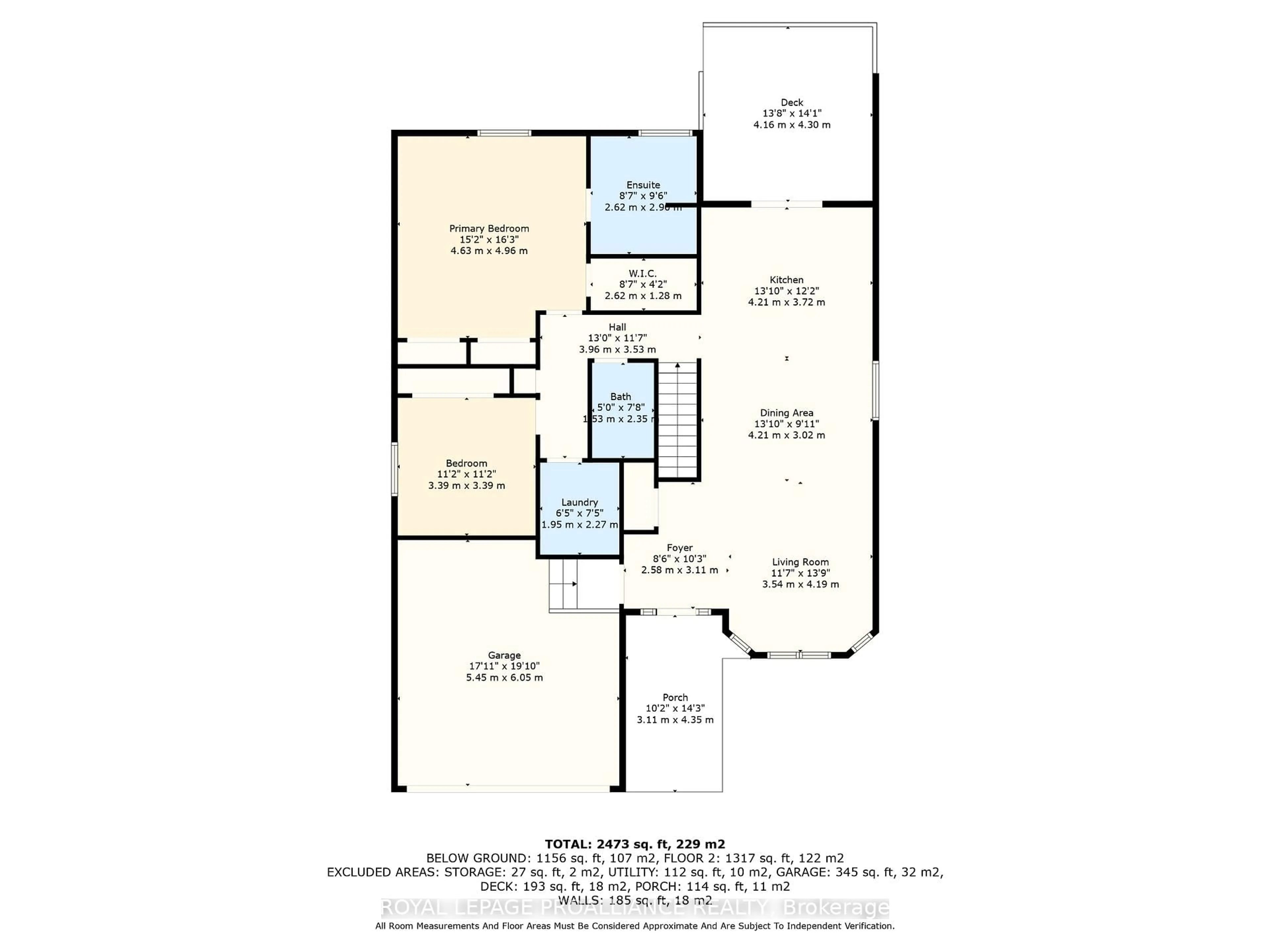 Floor plan for 254 Raglan St, Brighton Ontario K0K 1H0