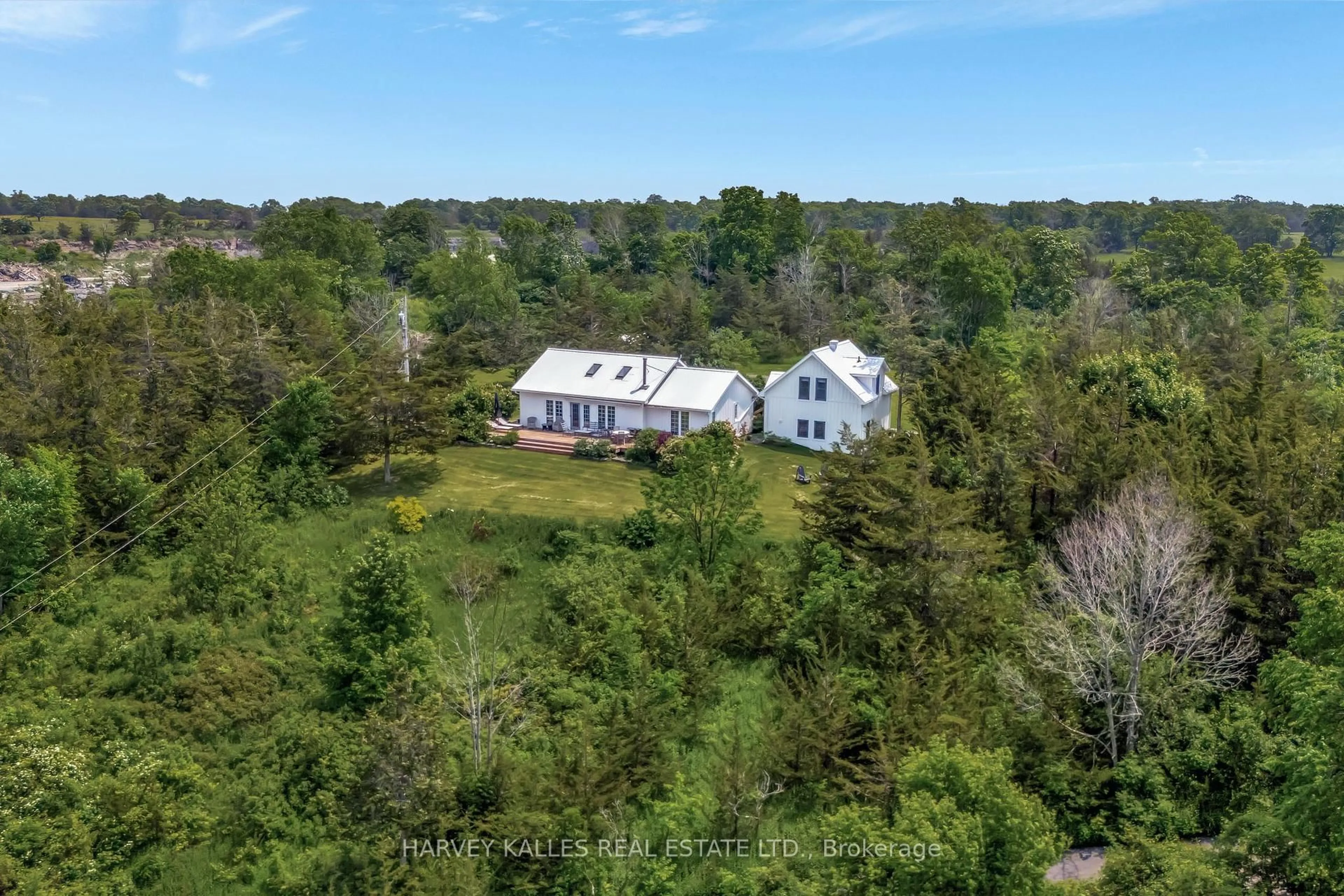 A pic from outside/outdoor area/front of a property/back of a property/a pic from drone, unknown for 2992 County Rd 7 Rd, Prince Edward County Ontario K0K 2T0
