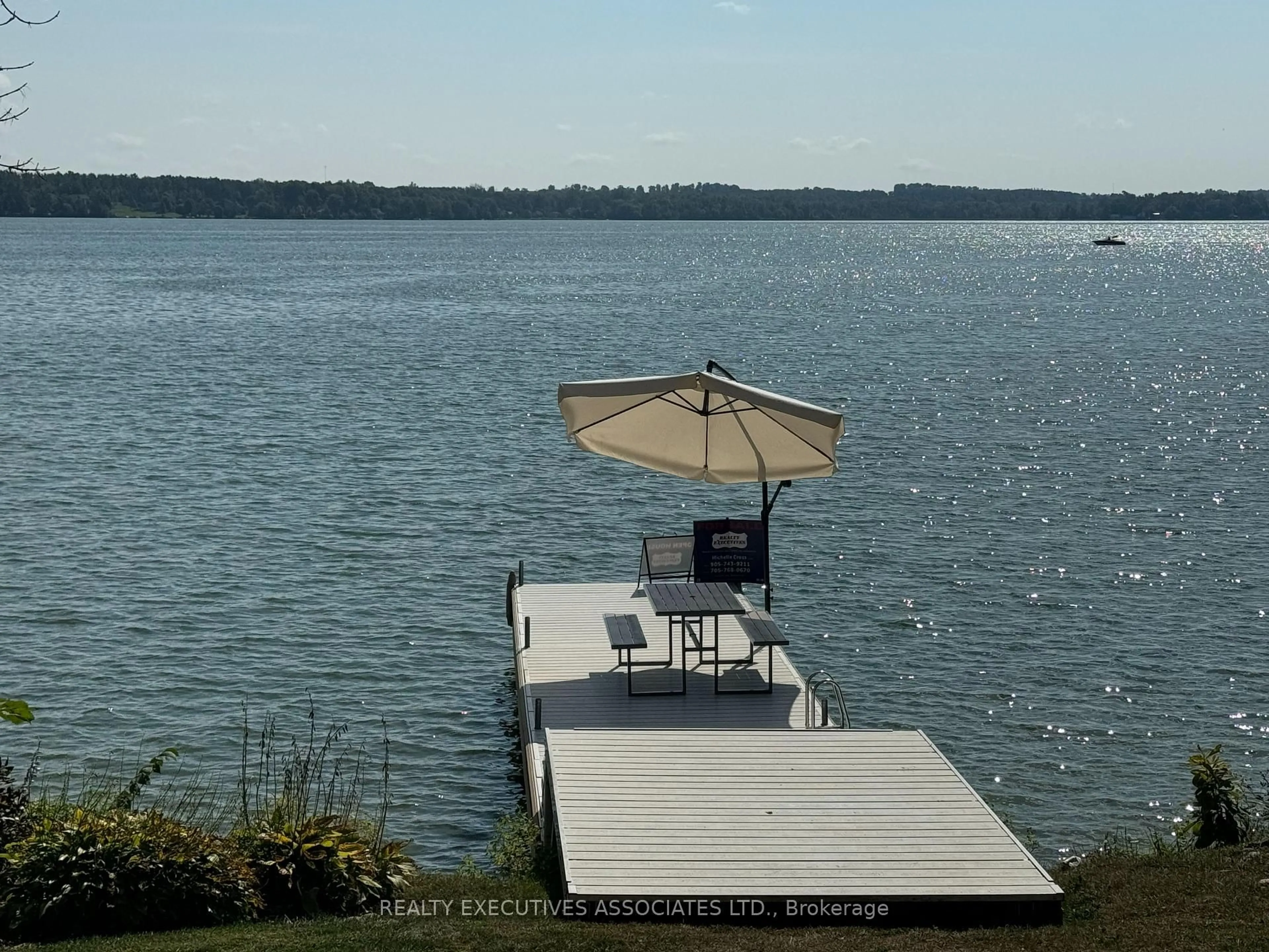 Patio, water/lake/river/ocean view for 22 Lakeview Blvd, Kawartha Lakes Ontario K0M 2C0