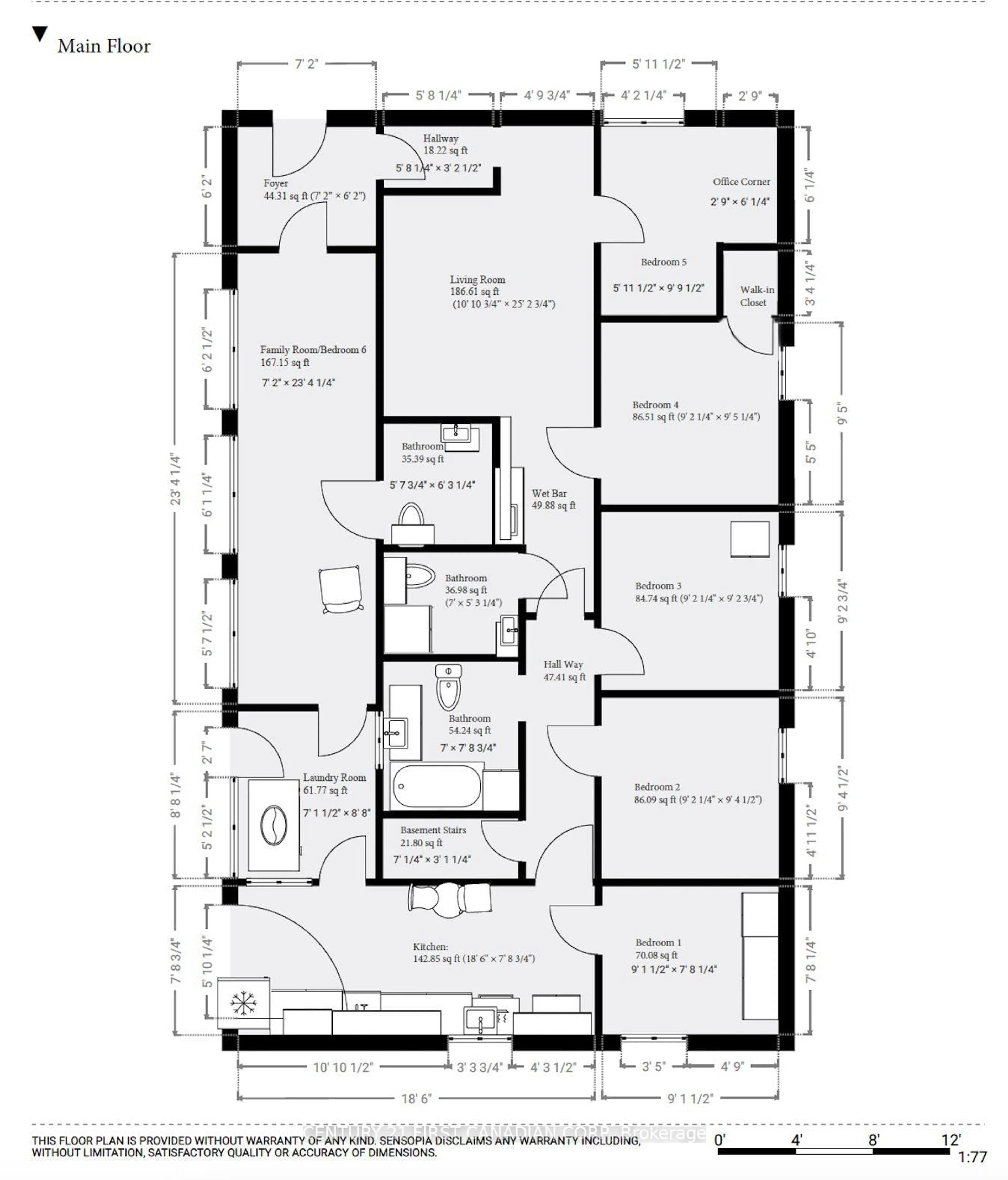 Floor plan for 236 Raymond Ave, London East Ontario N6A 2N1