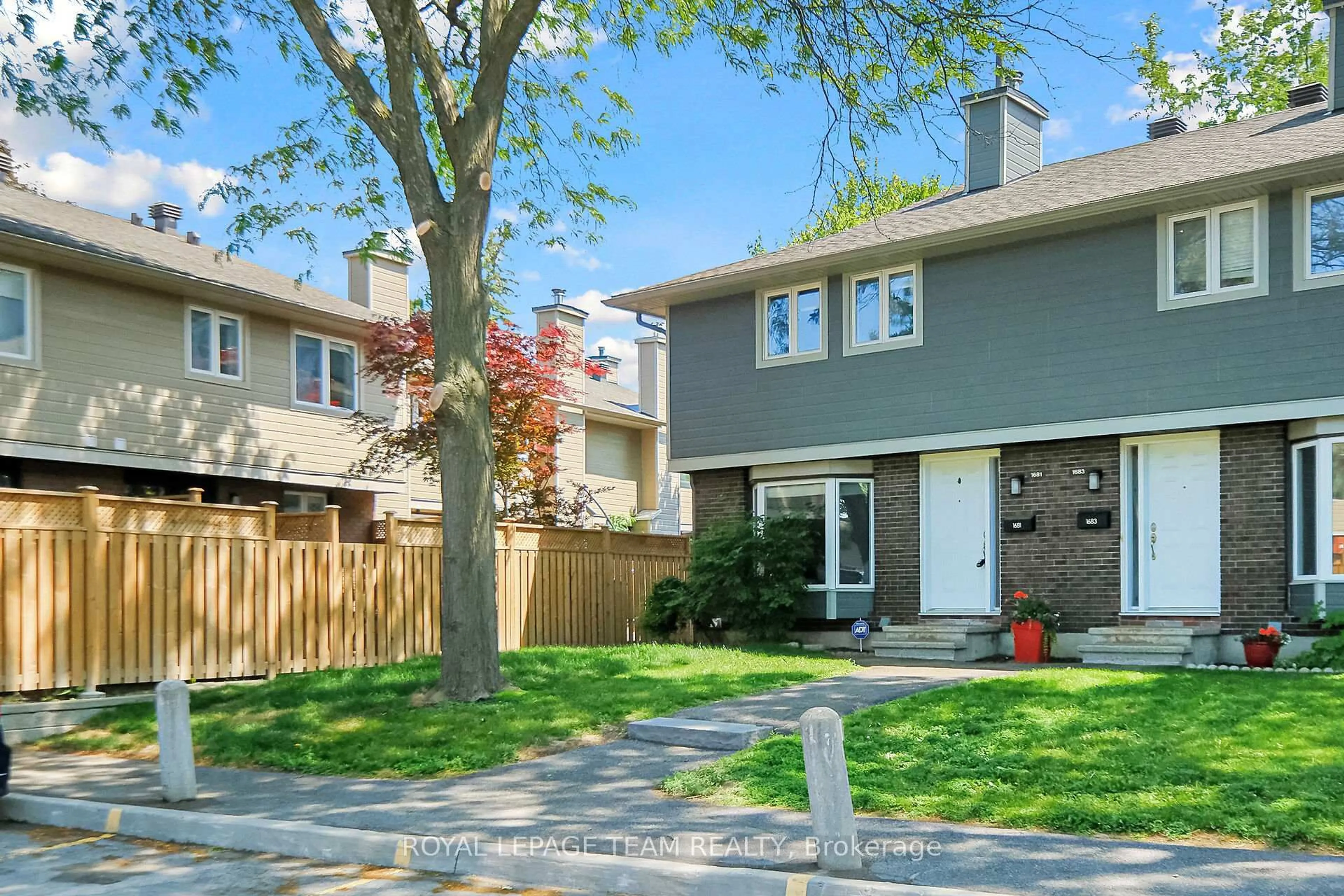 Home with vinyl exterior material, street for 1681 Bremen Lane #74, Orleans Ontario K1C 4Y7