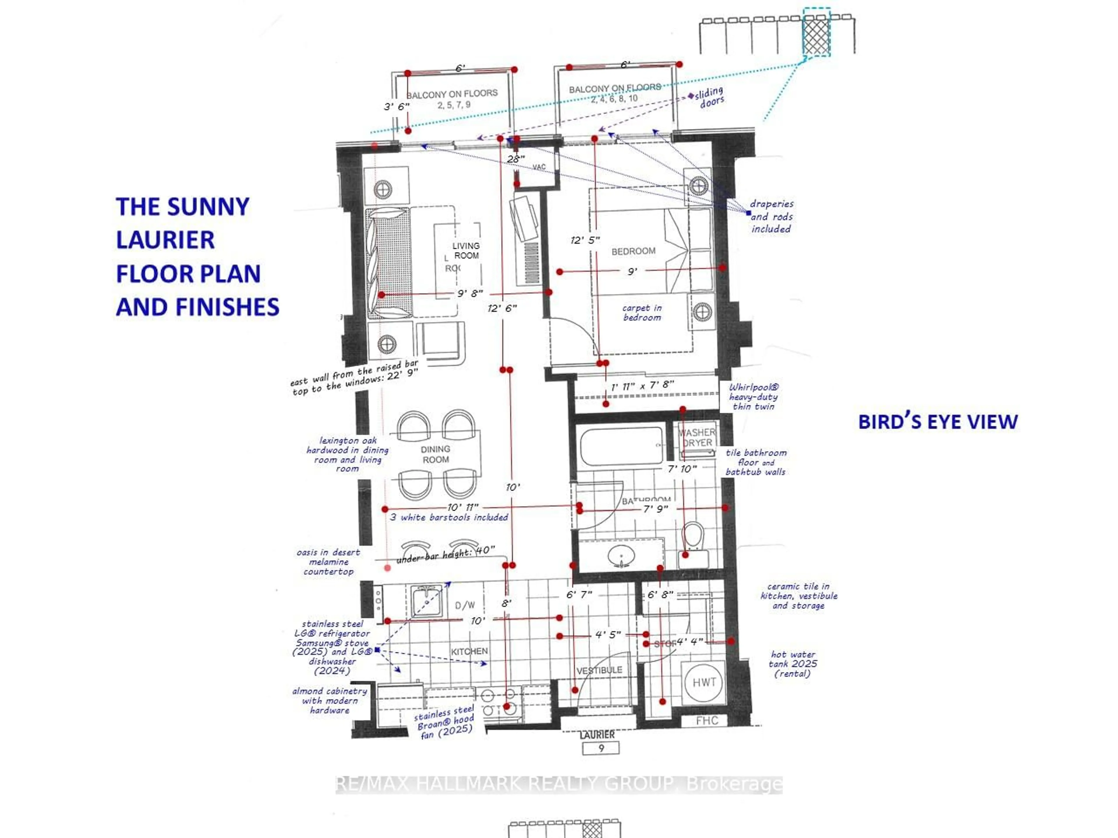 Floor plan for 138 Somerset St #209, Ottawa Ontario K2P 0A3