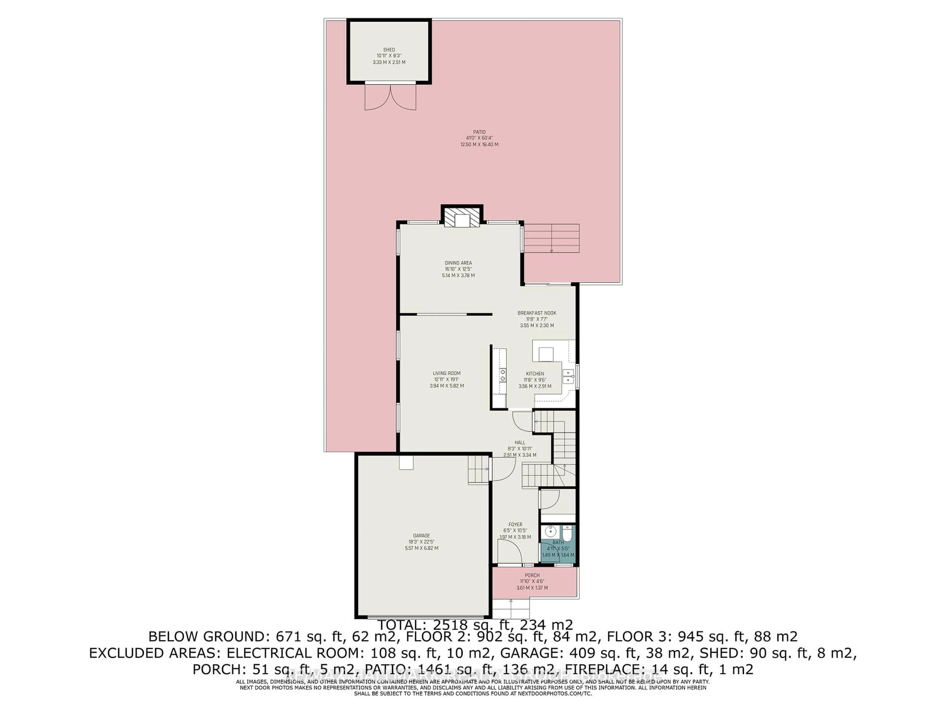 Floor plan for 220 Celtic Ridge Cres, Ottawa Ontario K2W 0C1