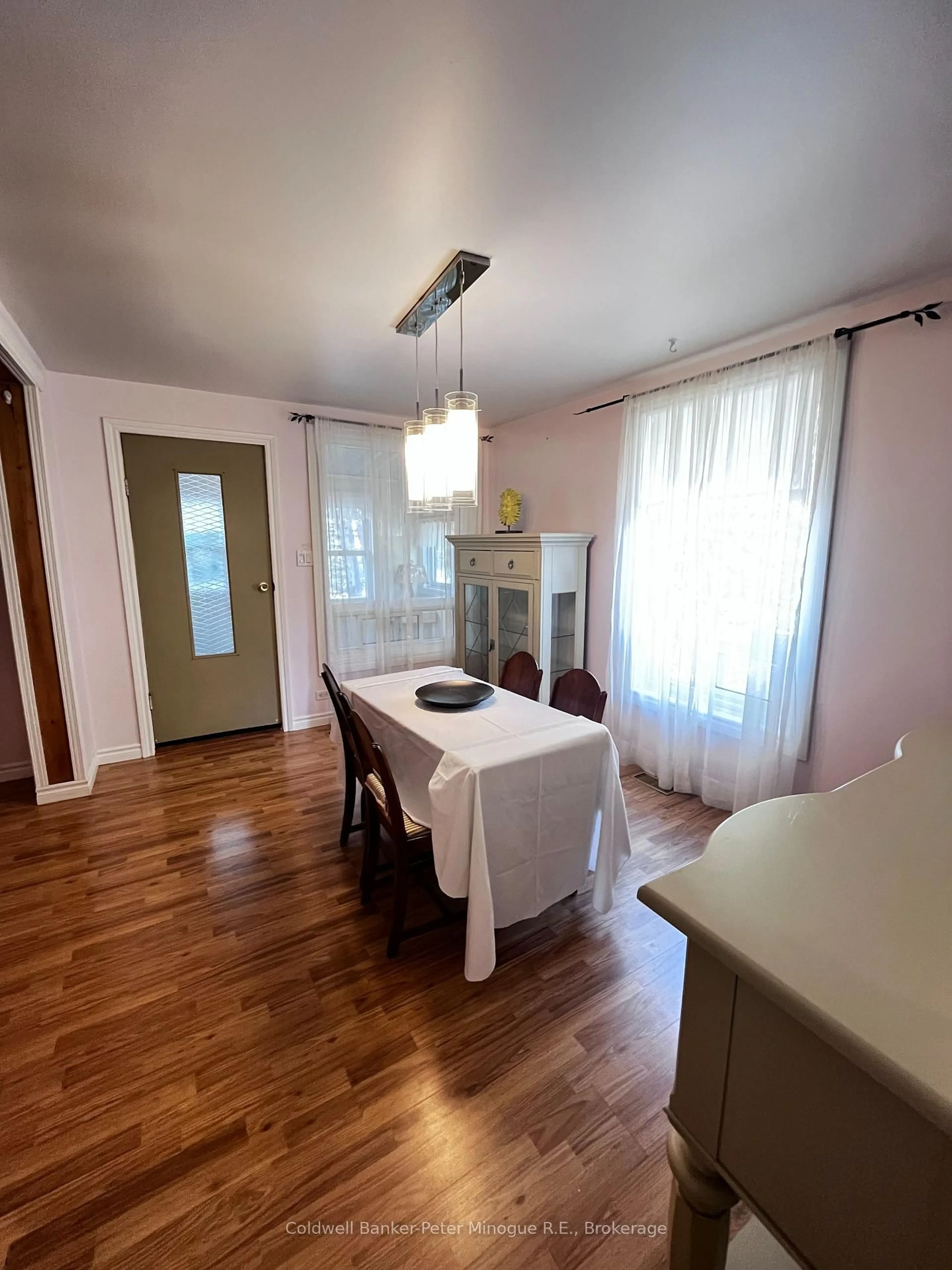 Dining room, wood/laminate floor for 315 Dudley Ave, North Bay Ontario P1B 7A4