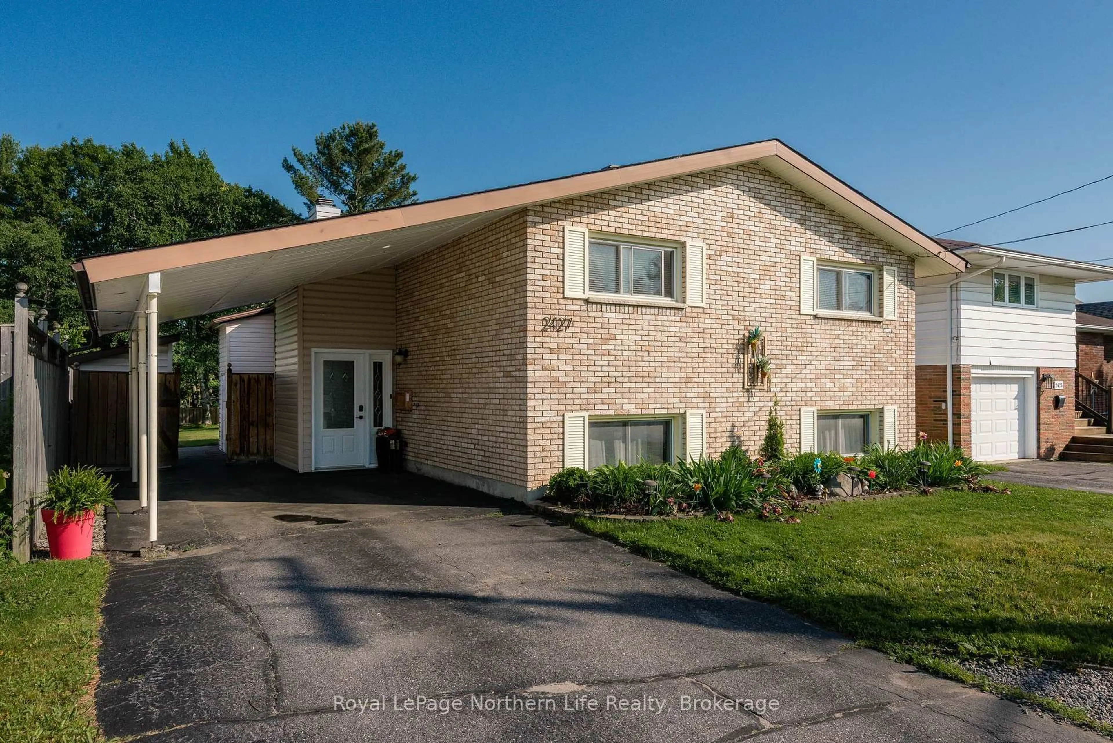 Home with brick exterior material, street for 2427 Alexander Rd, North Bay Ontario P1B 8A2