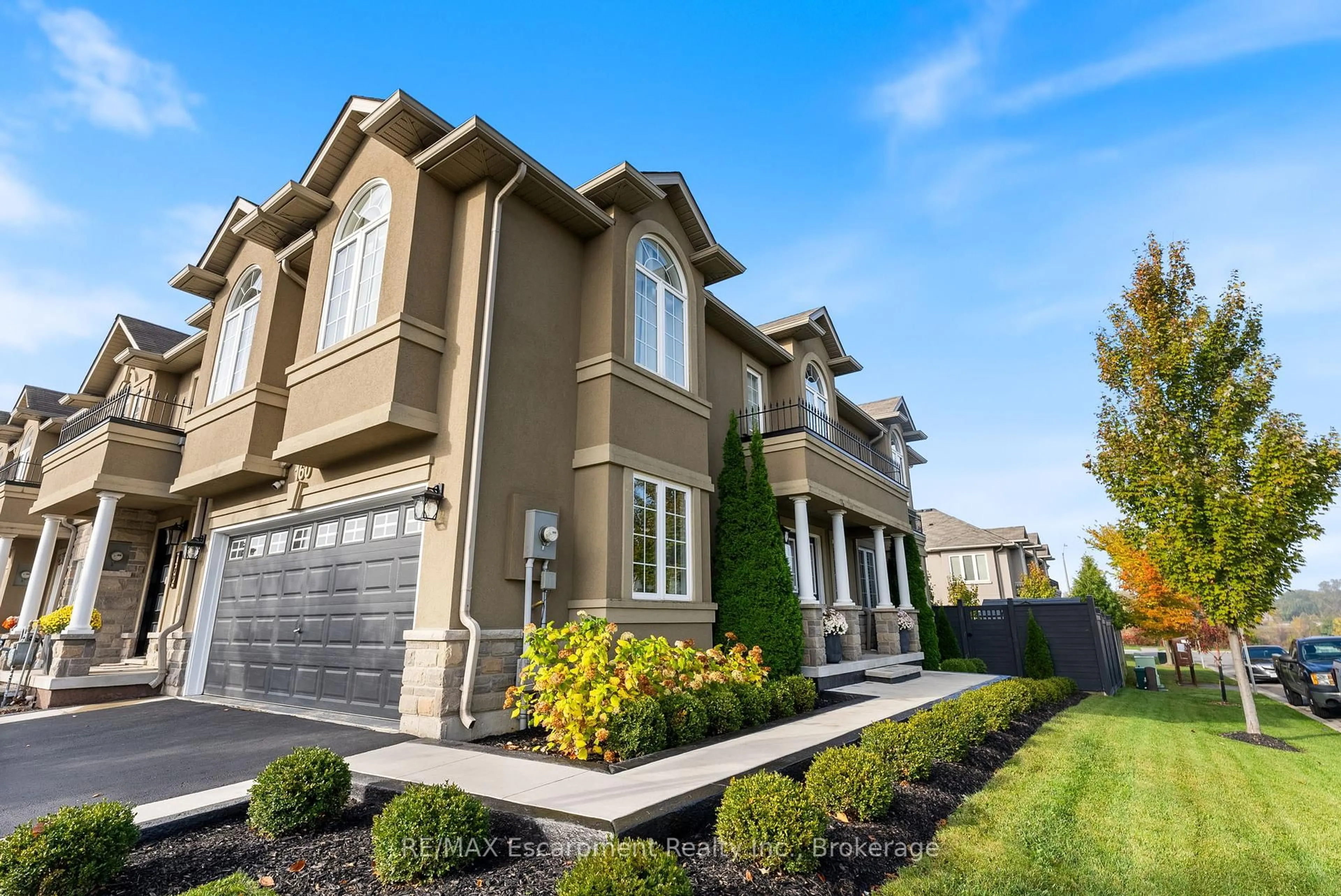 Home with vinyl exterior material, street for 160 PENNY Lane, Hamilton Ontario L8J 0E2