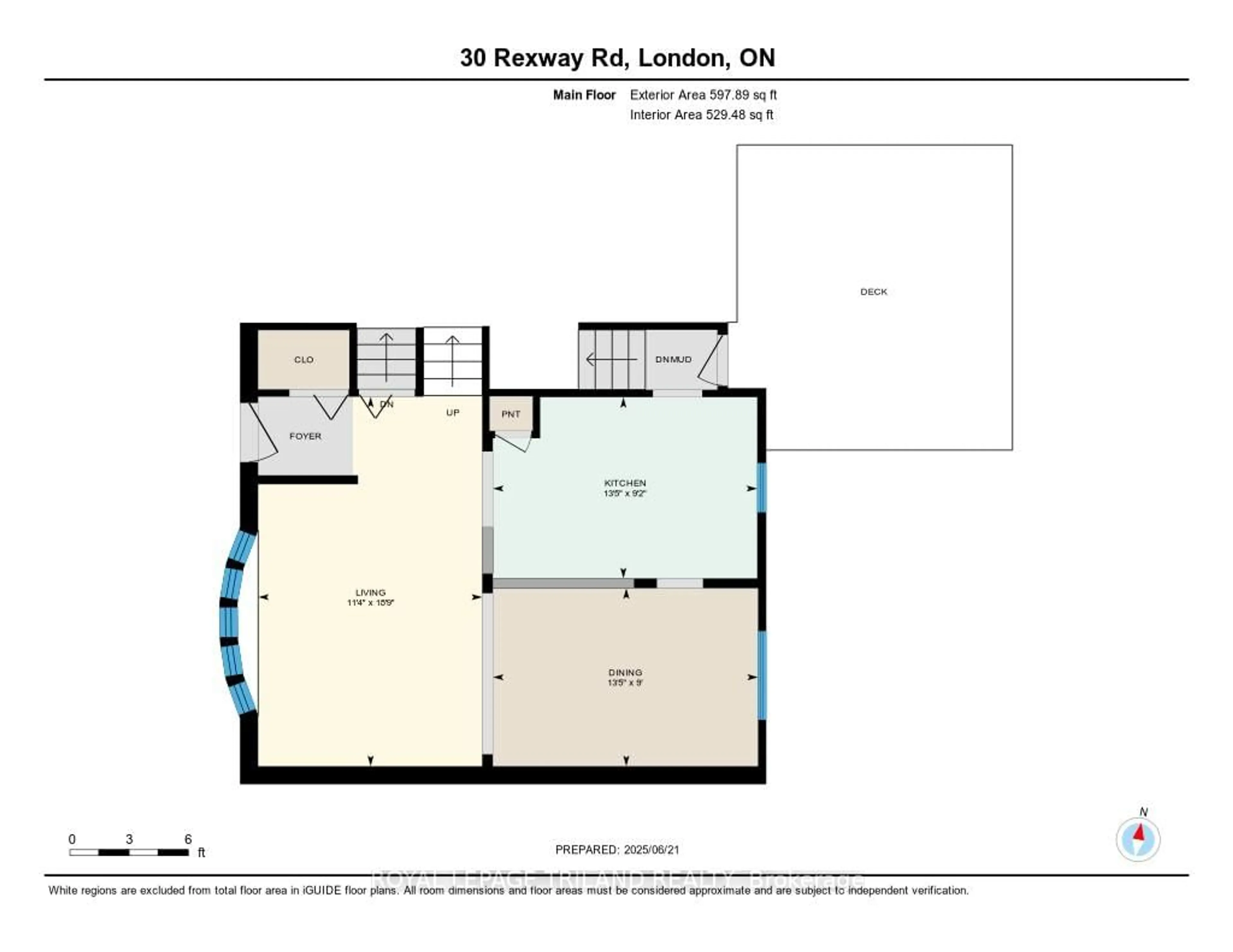 Floor plan for 30 Rexway Rd, London North Ontario N6G 3C3
