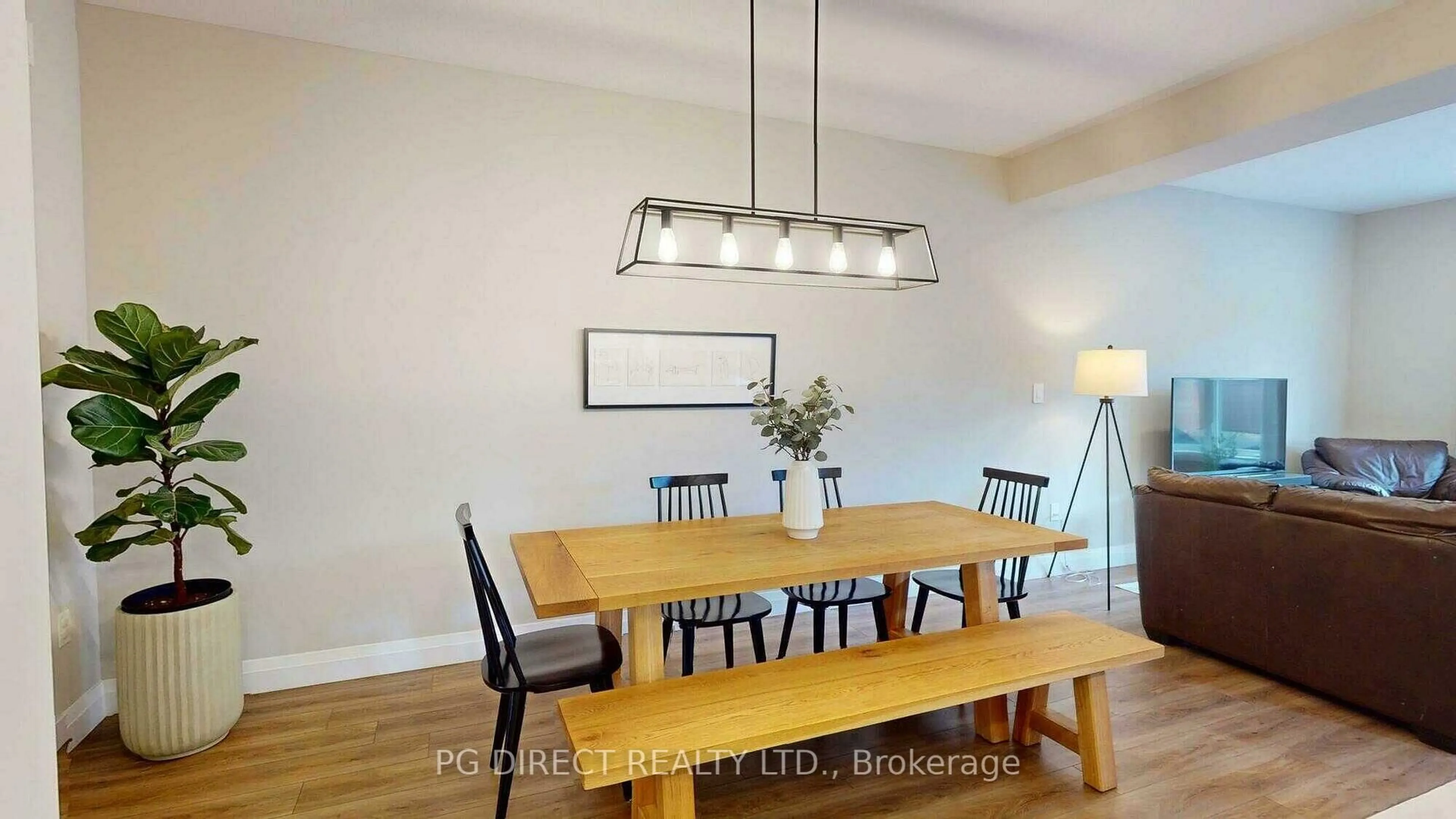 Dining room, wood/laminate floor for 35 Wideman Blvd #1, Guelph Ontario N1E 7L8
