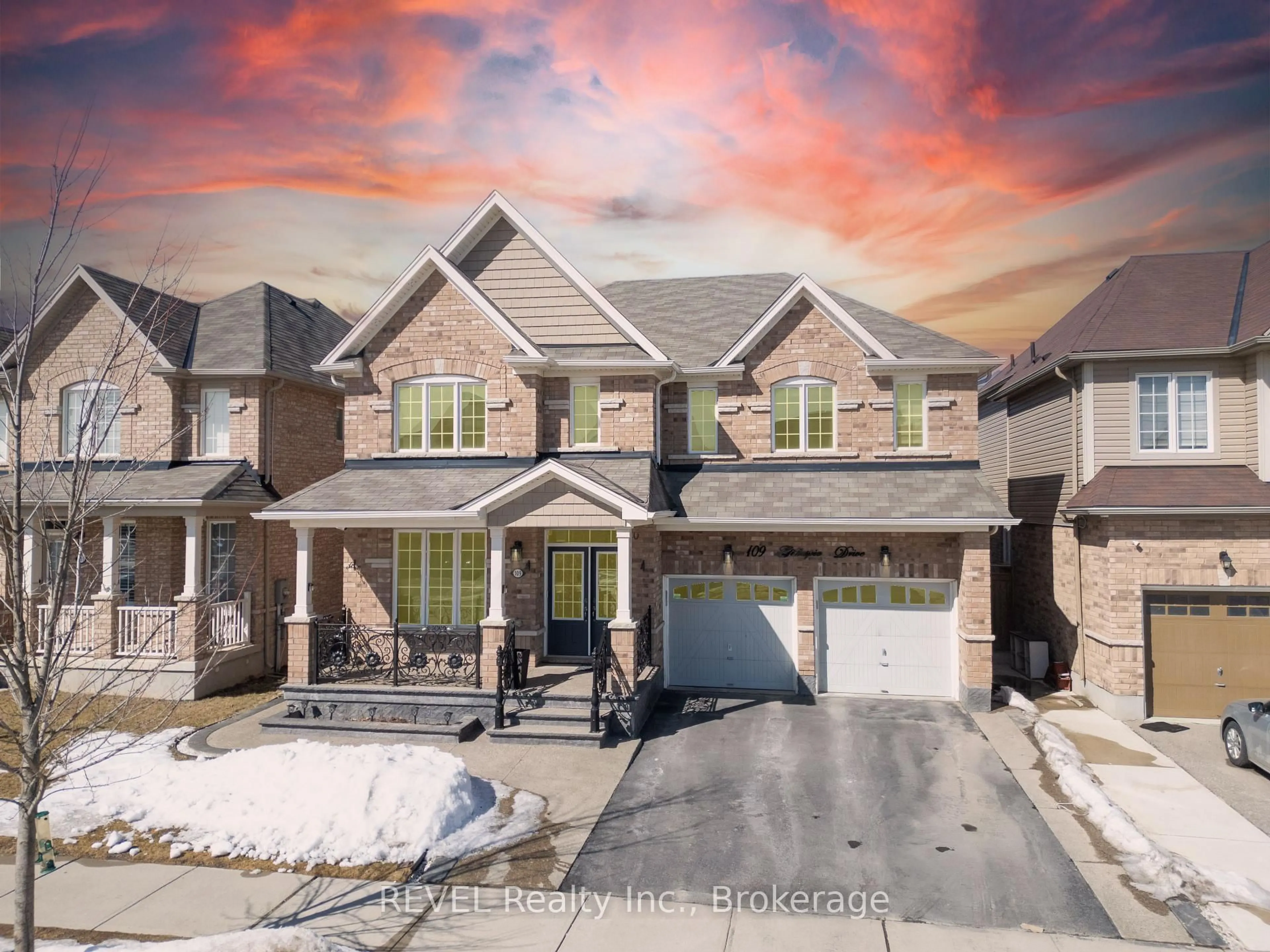 Home with brick exterior material, street for 109 Gillespie Dr, Brantford Ontario N3T 0K1