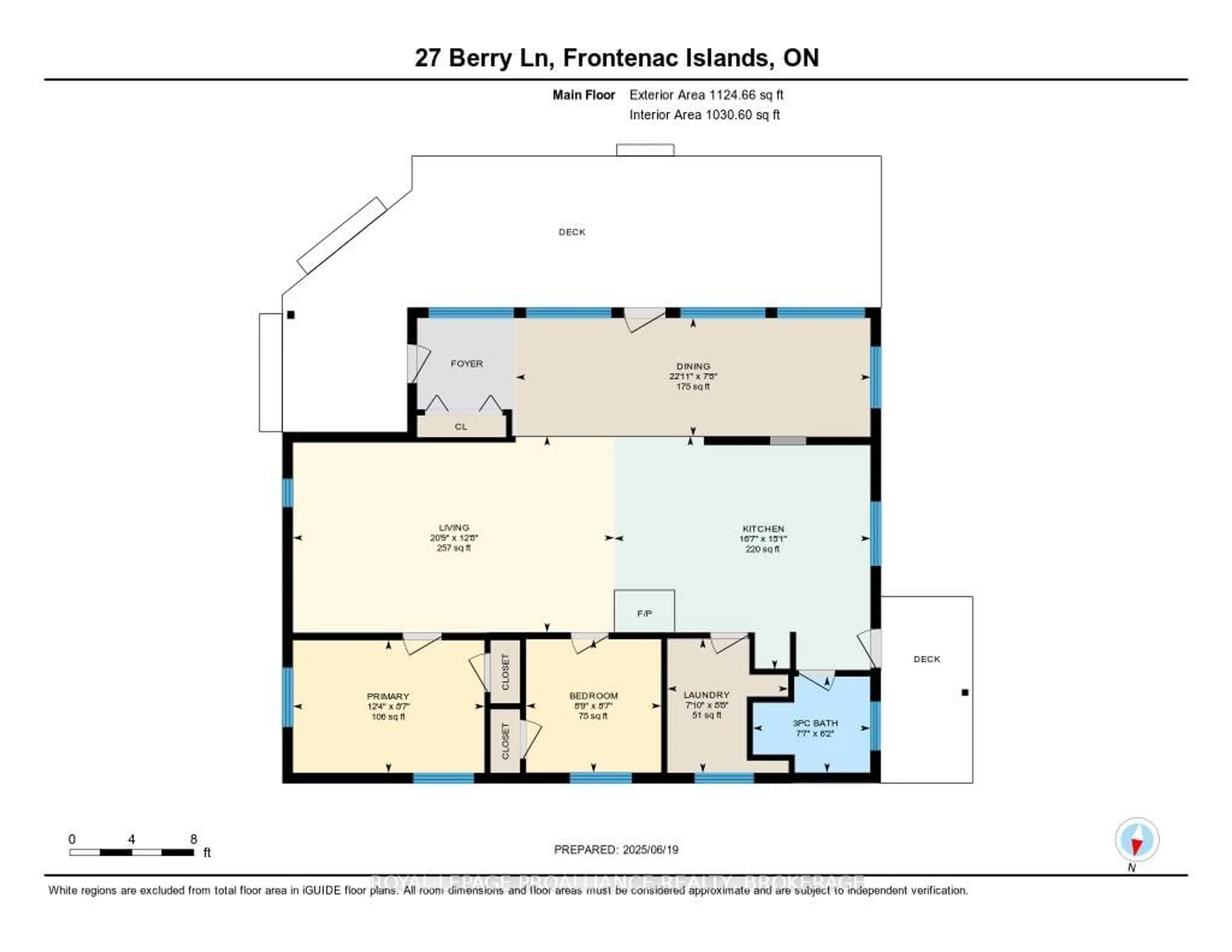 Floor plan for 27 Berry Lane, Wolfe Island Ontario K0H 2Y0