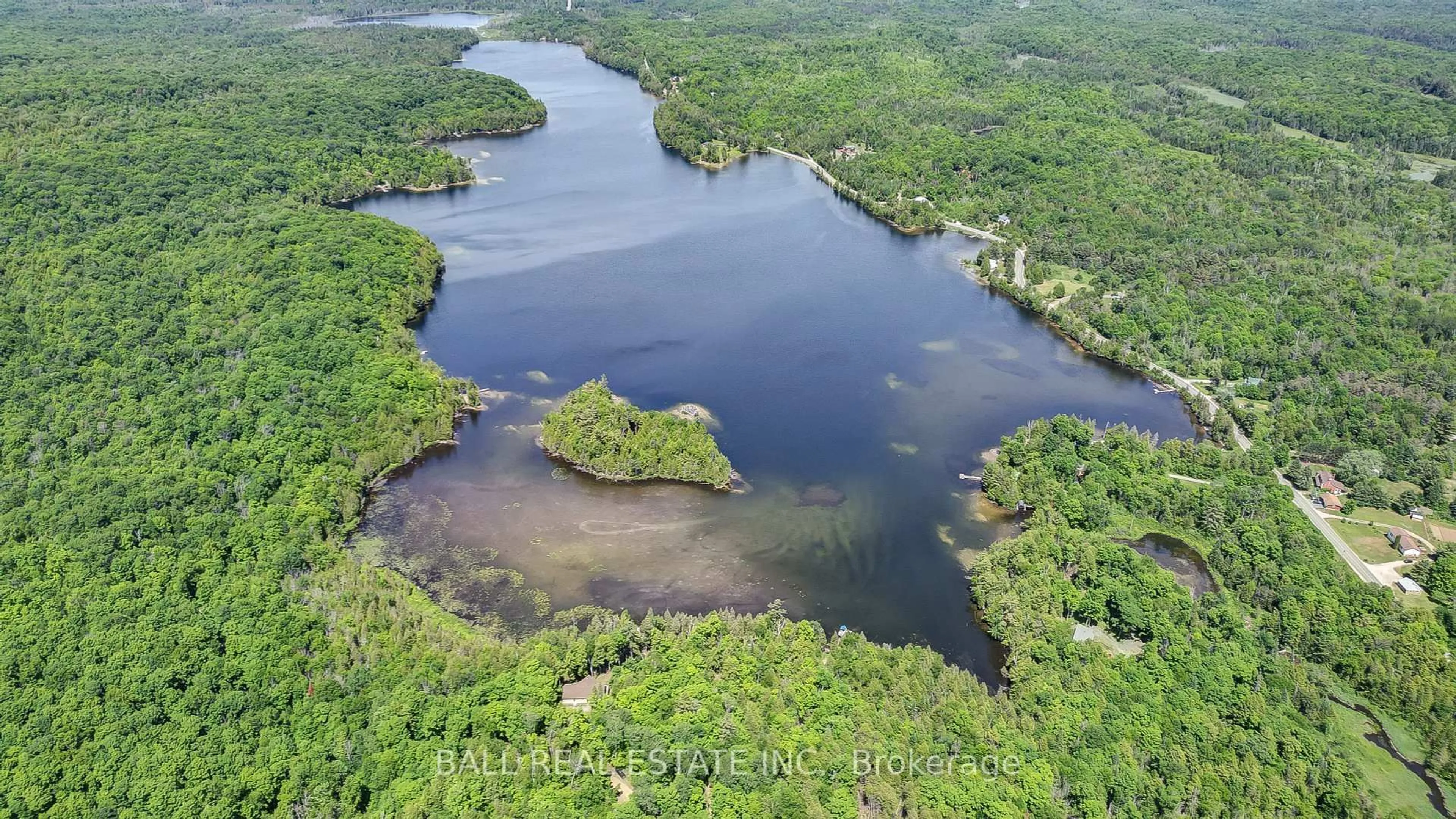 A pic from outside/outdoor area/front of a property/back of a property/a pic from drone, water/lake/river/ocean view for 110 Lillian Lane, Hastings Ontario K0L 1W0
