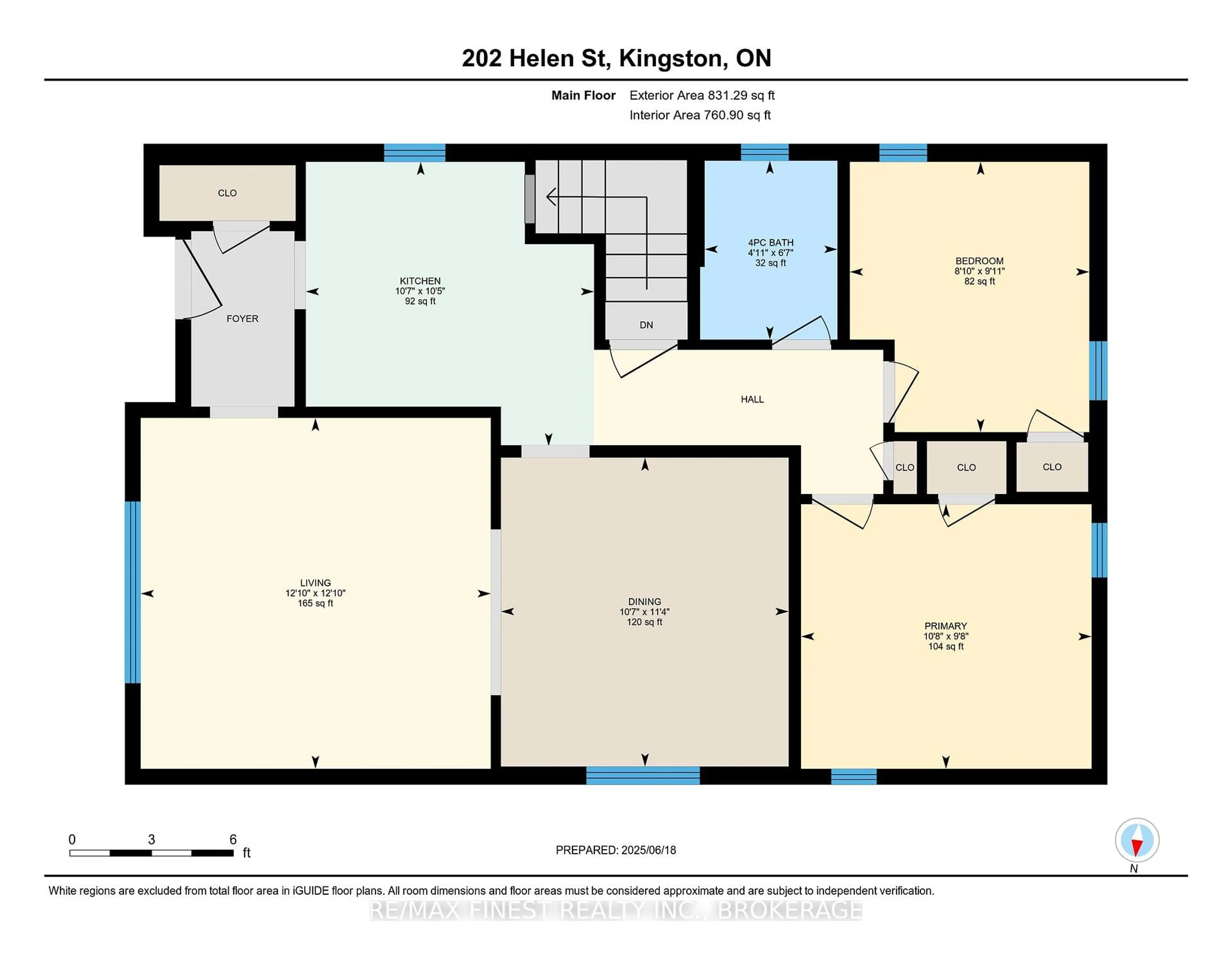 Floor plan for 202 Helen St, Kingston Ontario K7L 4P4